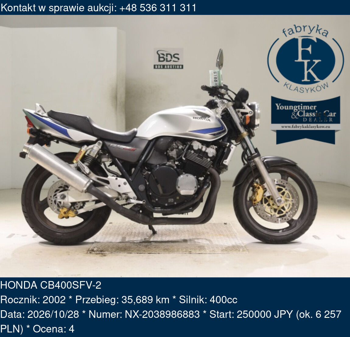 HONDA CB400SFV-2 2002 - zdjęcie 2