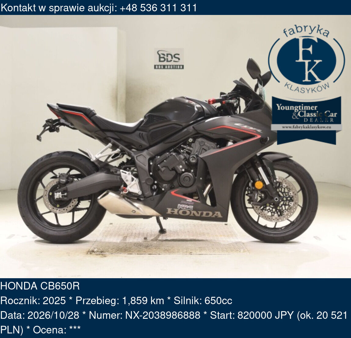 HONDA CB650R 2025 - zdjęcie 2