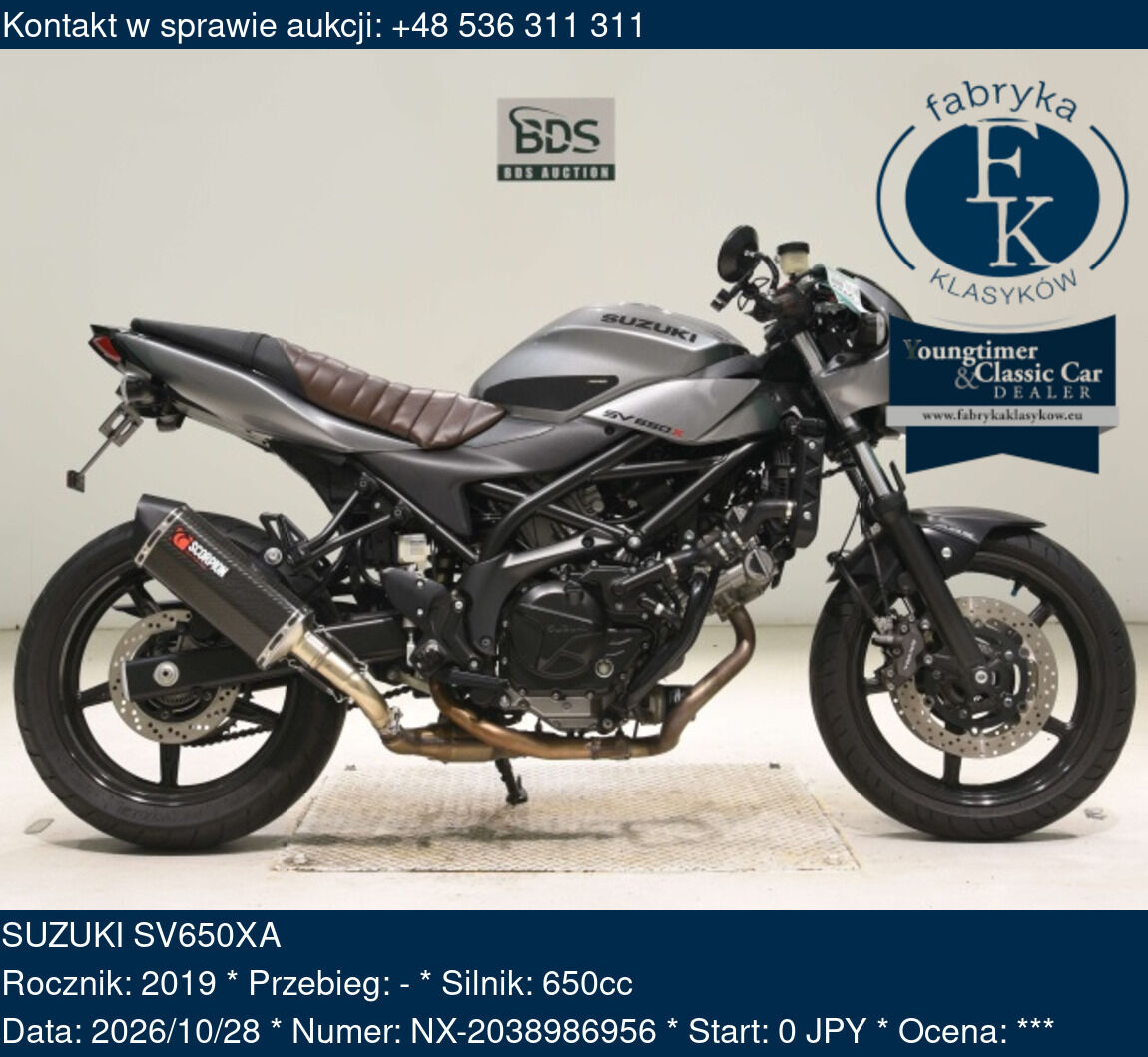 SUZUKI SV650XA 2019 - zdjęcie 2