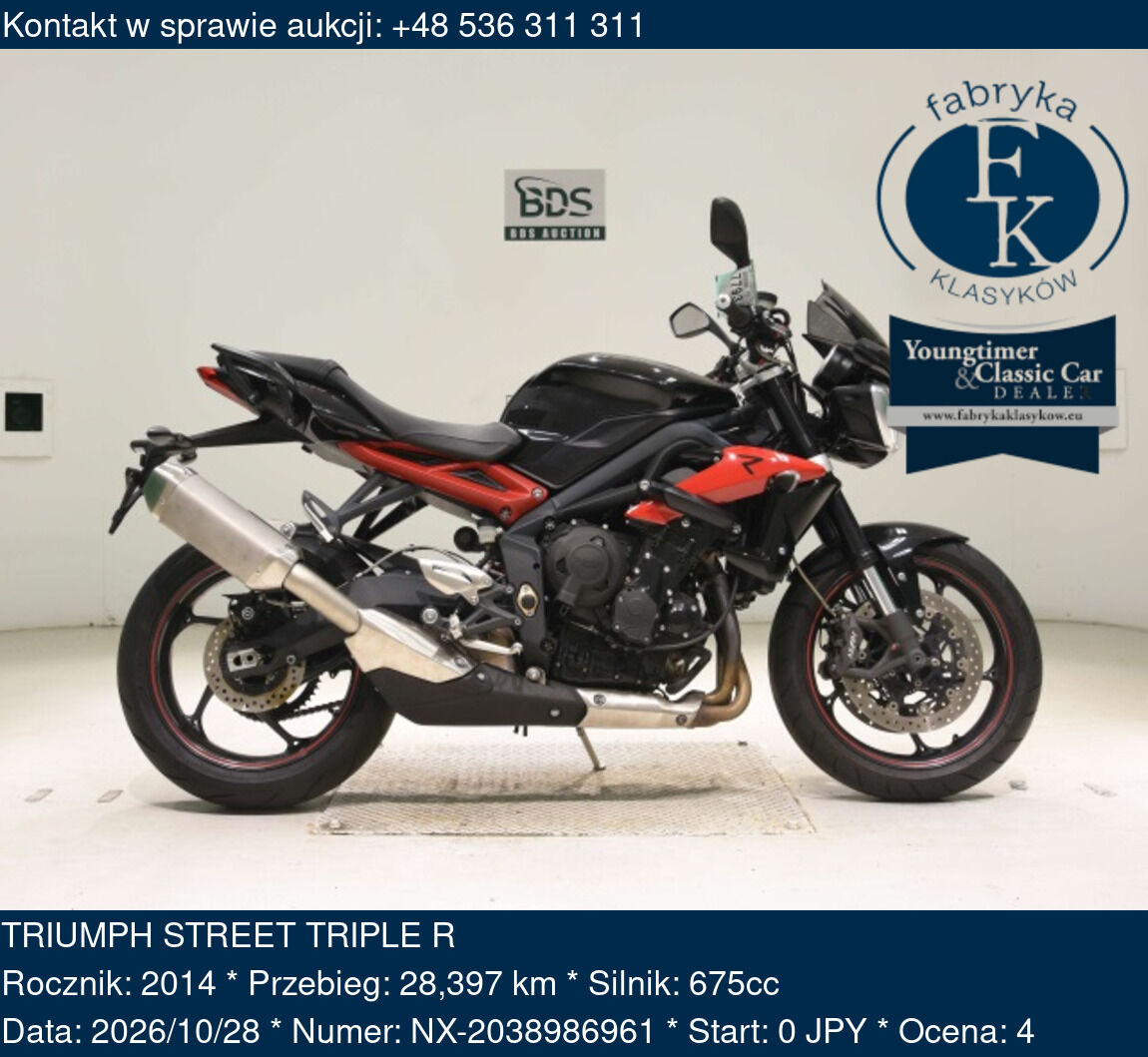 TRIUMPH STREET TRIPLE R 2014 - zdjęcie 2
