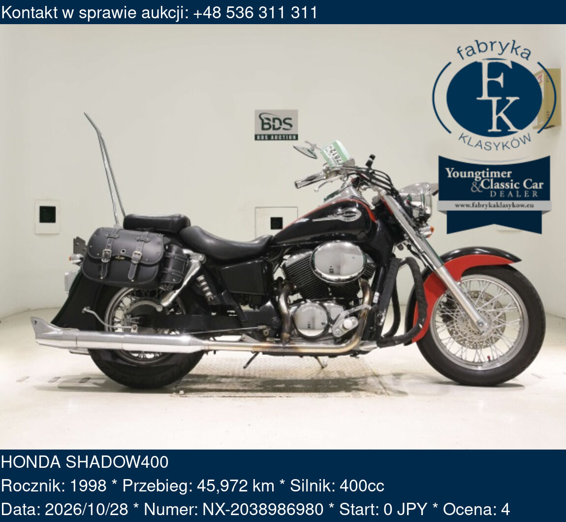 HONDA SHADOW400 1998 - zdjęcie 2