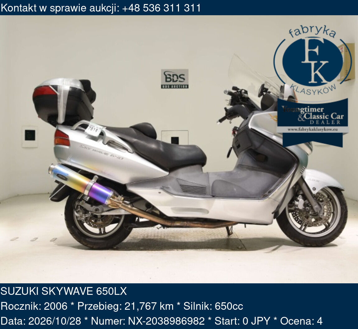 SUZUKI SKYWAVE 650LX 2006 - zdjęcie 2
