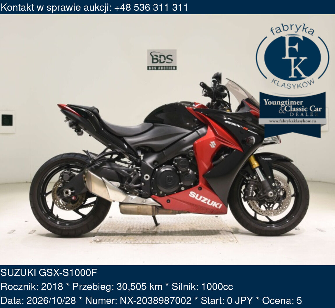 SUZUKI GSX-S1000F 2018 - zdjęcie 2