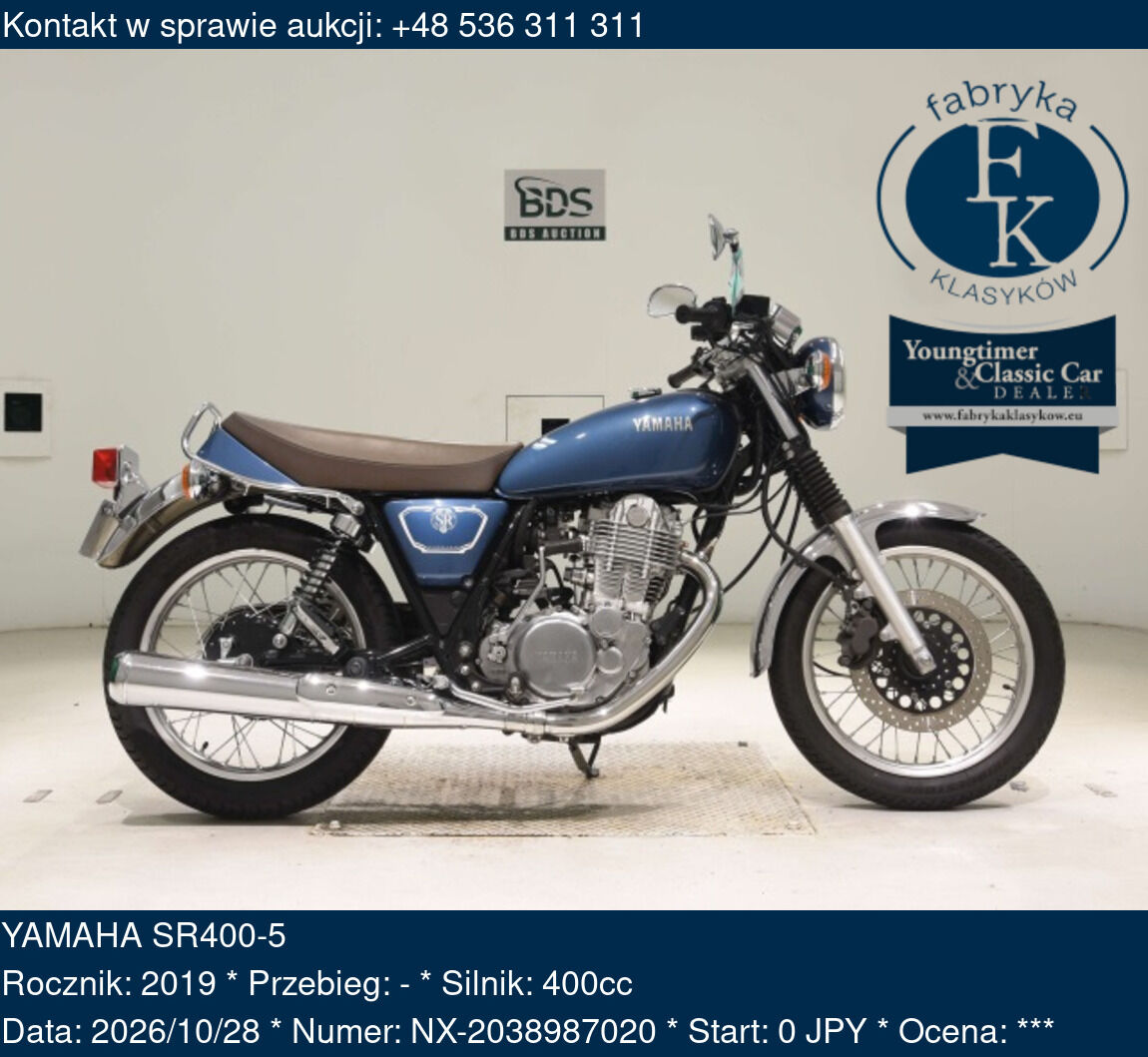 YAMAHA SR400-5 2019 - zdjęcie 2