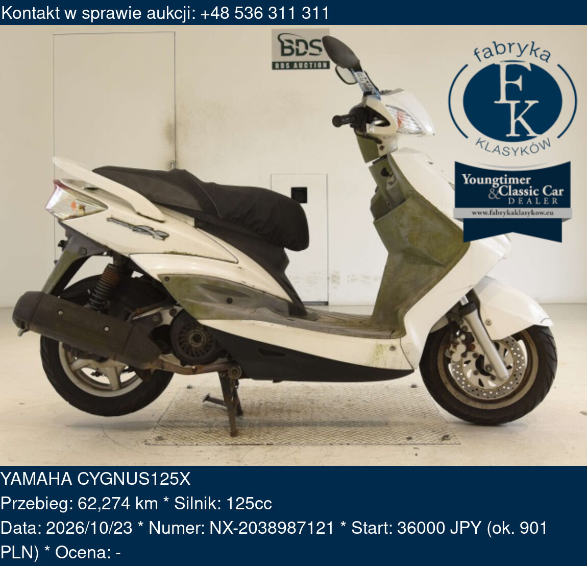 YAMAHA CYGNUS125X  - zdjęcie 2