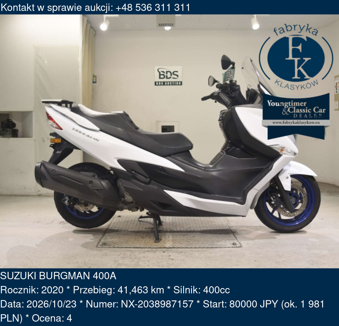 SUZUKI BURGMAN 400A 2020 - zdjęcie 2
