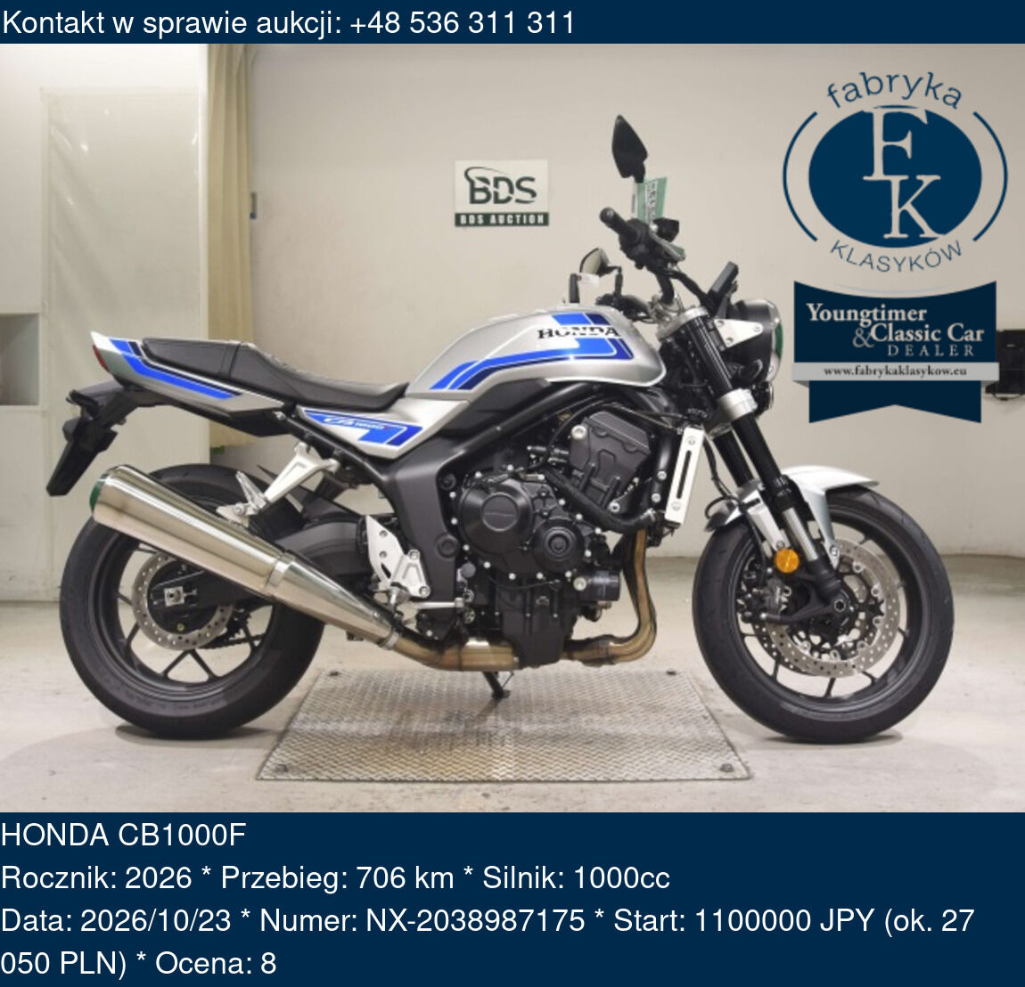 HONDA CB1000F 2026 - zdjęcie 2