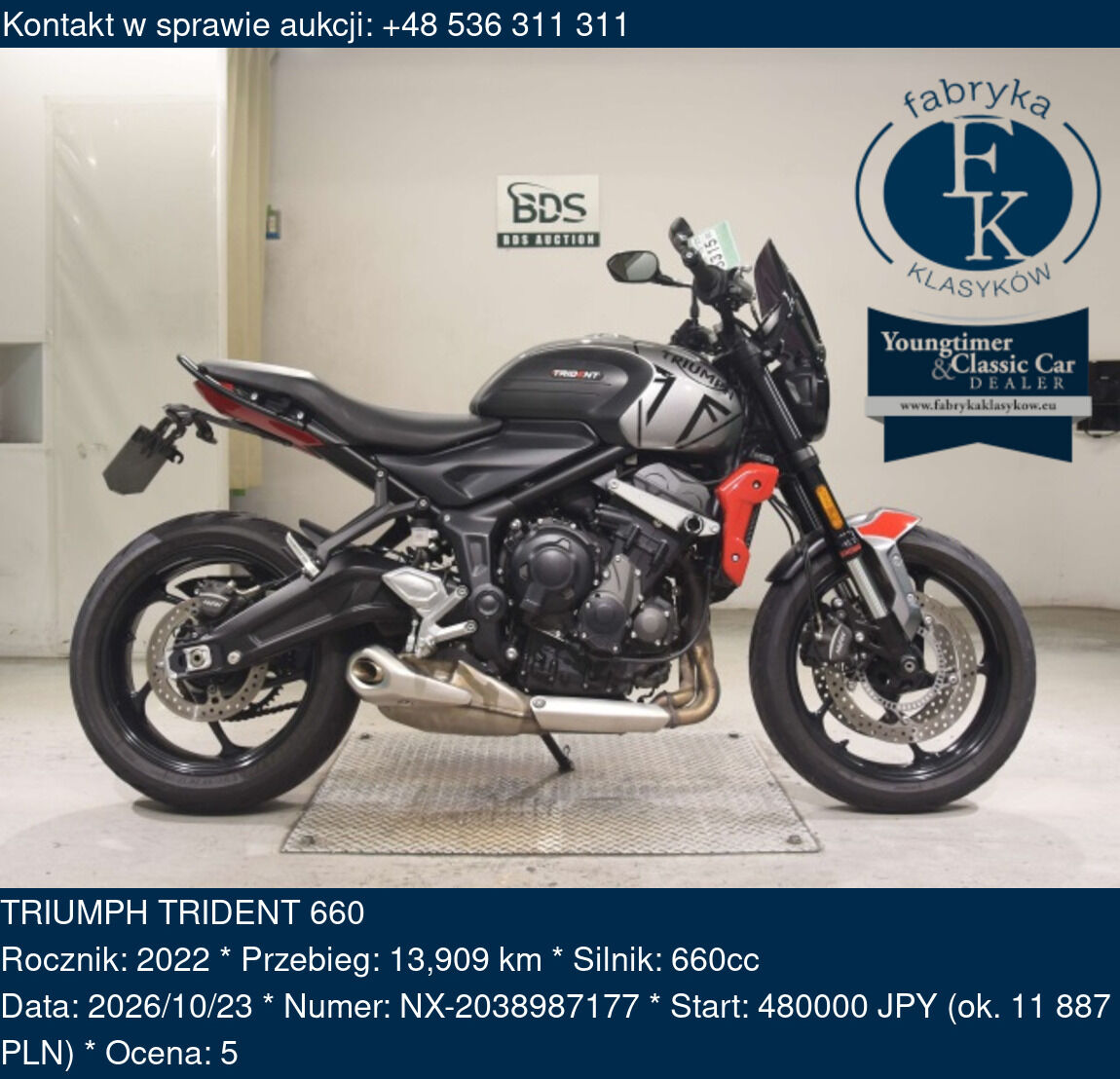 TRIUMPH TRIDENT 660 2022 - zdjęcie 2