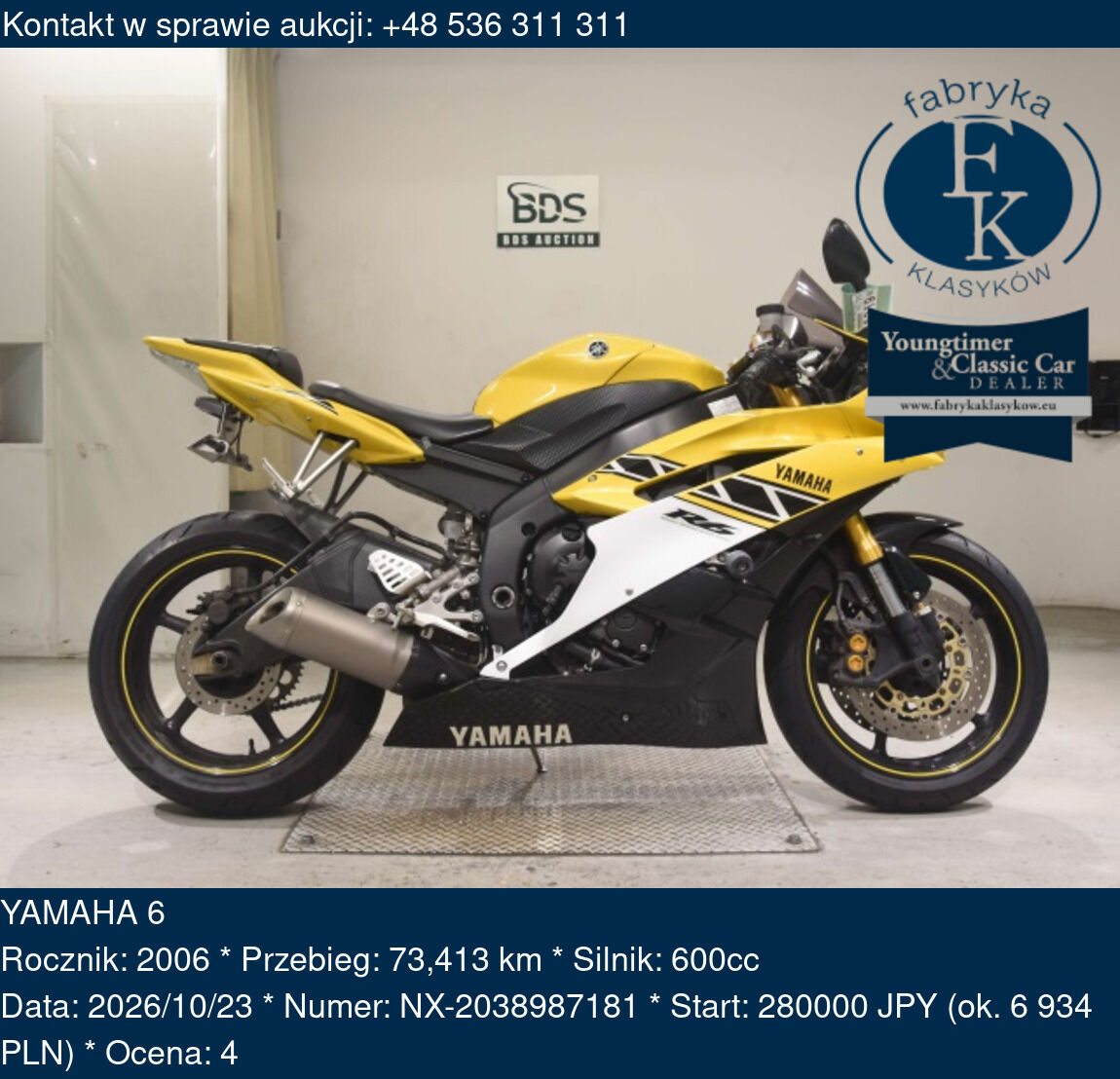 YAMAHA 6 2006 - zdjęcie 2