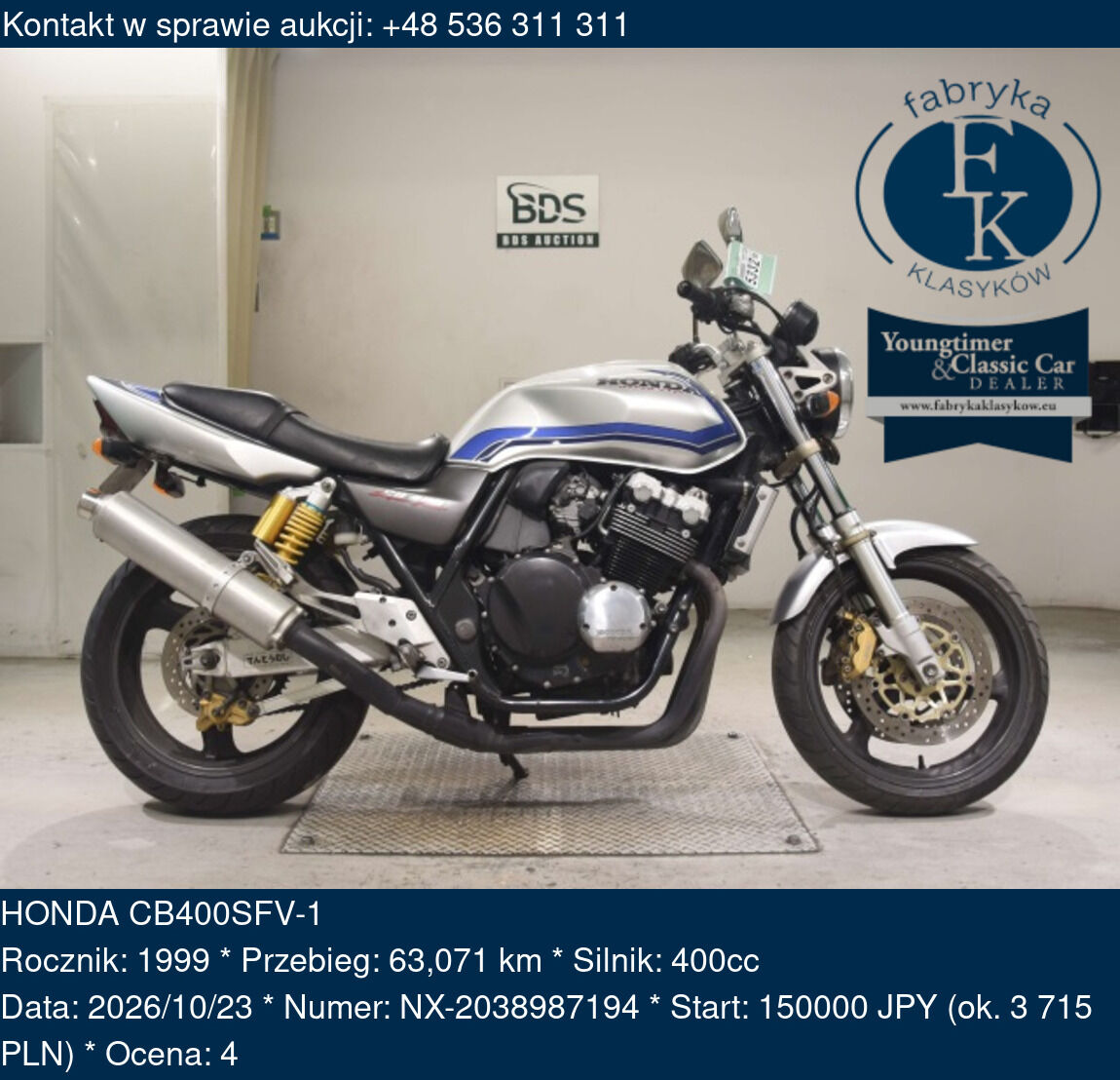 HONDA CB400SFV-1 1999 - zdjęcie 2