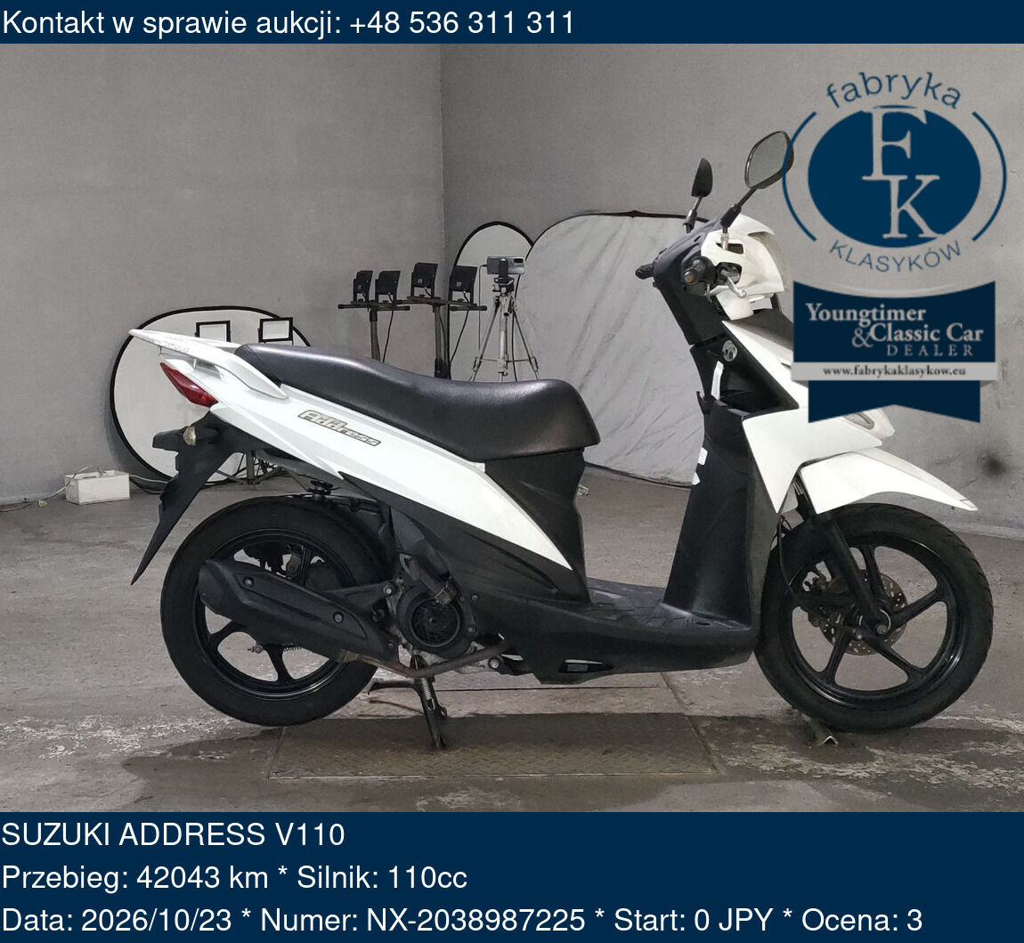 SUZUKI ADDRESS V110  - zdjęcie 2
