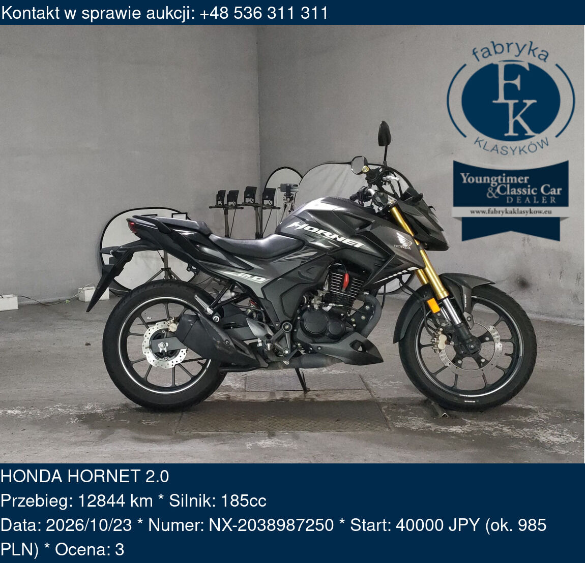 HONDA HORNET 2.0  - zdjęcie 2