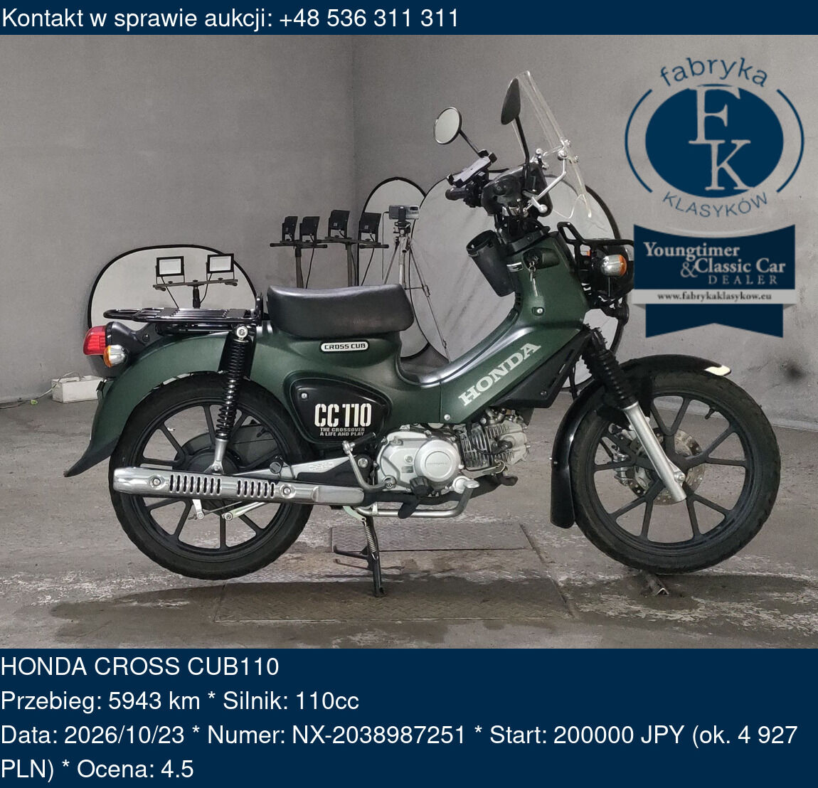 HONDA CROSS CUB110 - zdjęcie 2