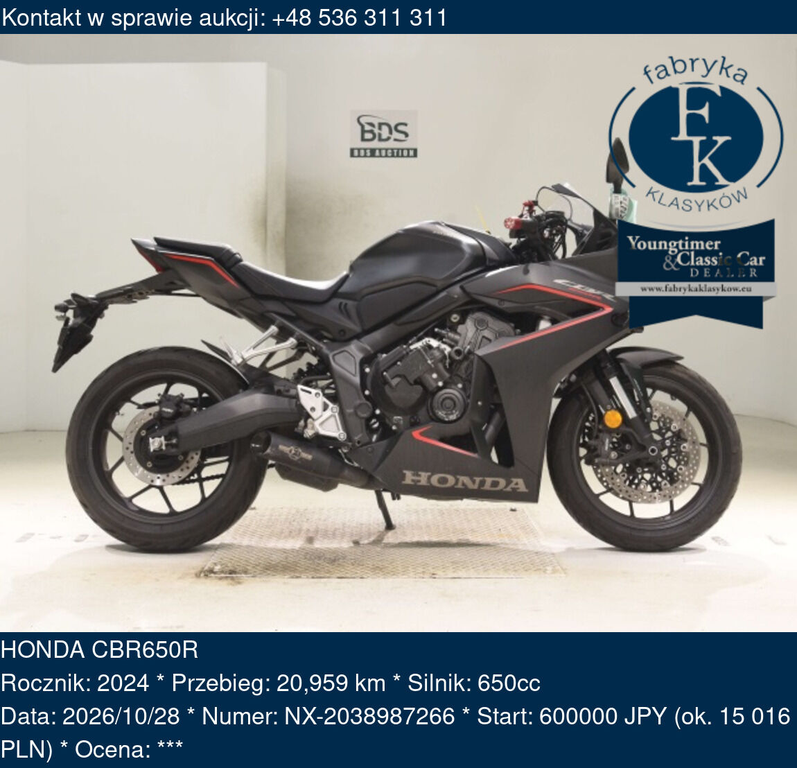 HONDA CBR650R 2024 - zdjęcie 2