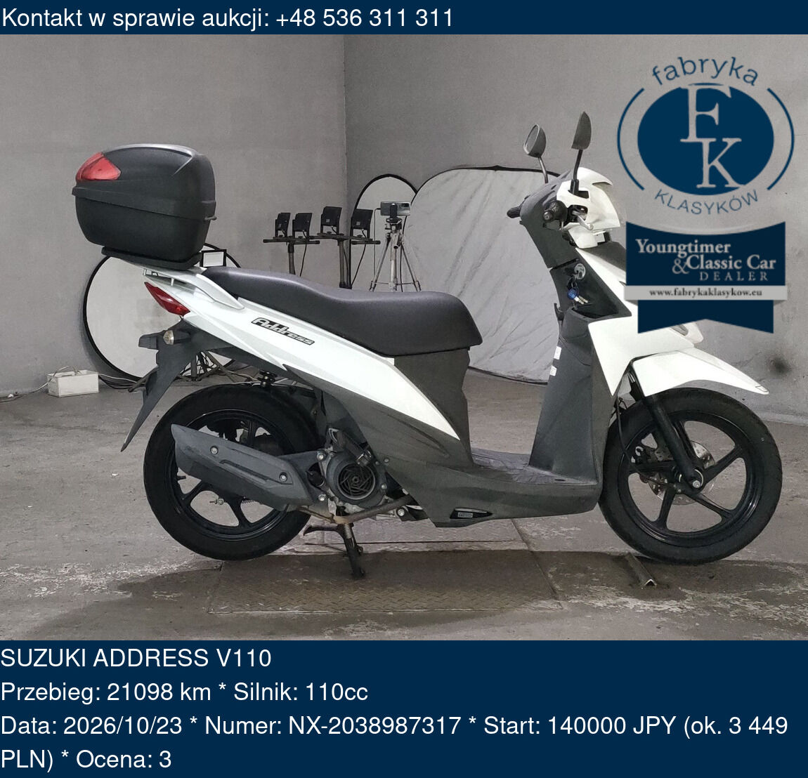 SUZUKI ADDRESS V110  - zdjęcie 2
