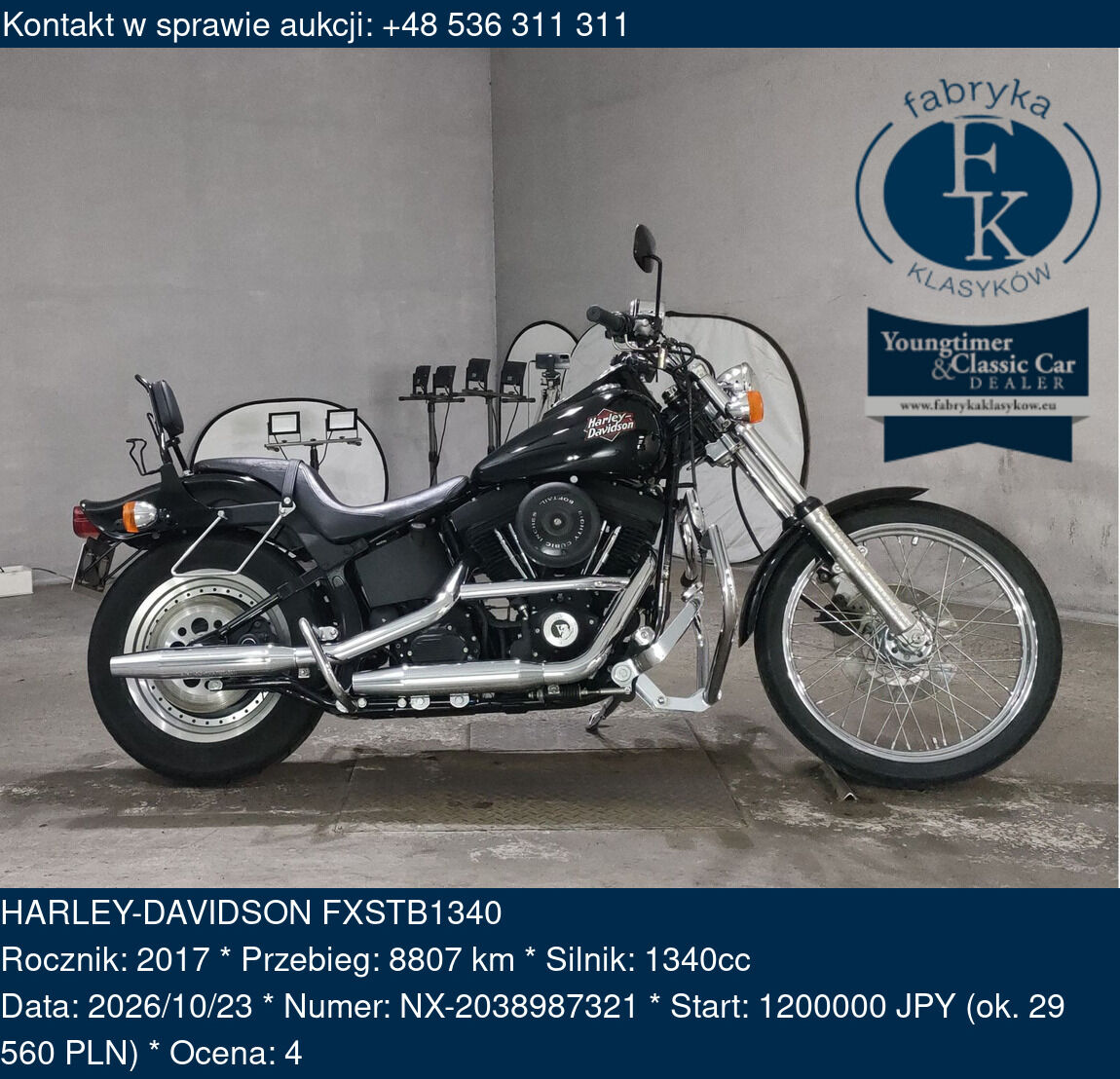 HARLEY-DAVIDSON FXSTB1340 2017 - zdjęcie 2
