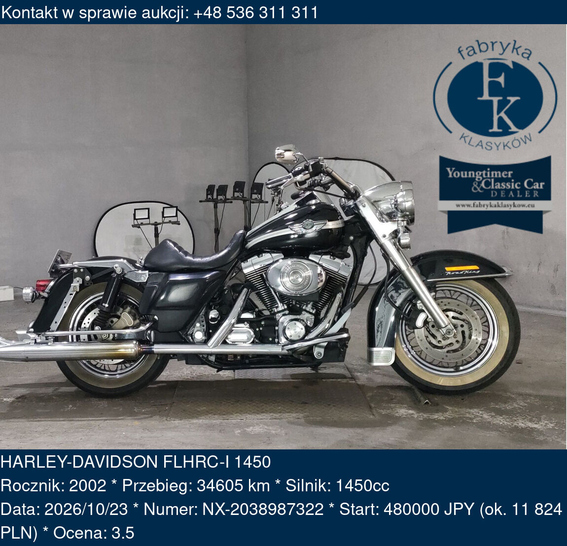 HARLEY-DAVIDSON FLHRC-I 1450 2002 - zdjęcie 2