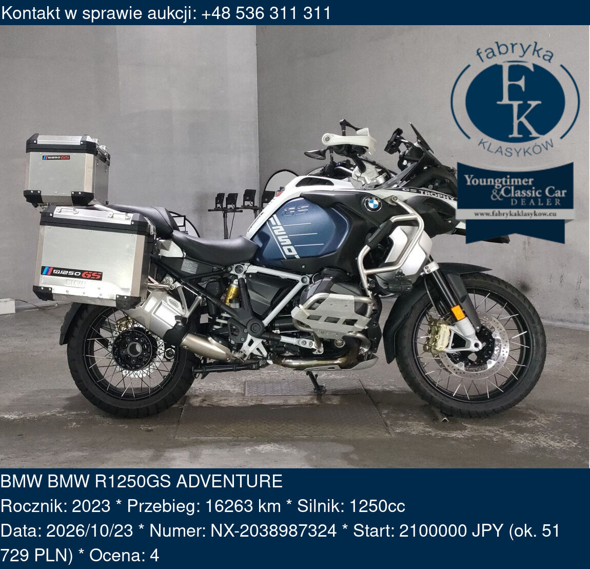 BMW BMW R1250GS ADVENTURE 2023 - zdjęcie 2