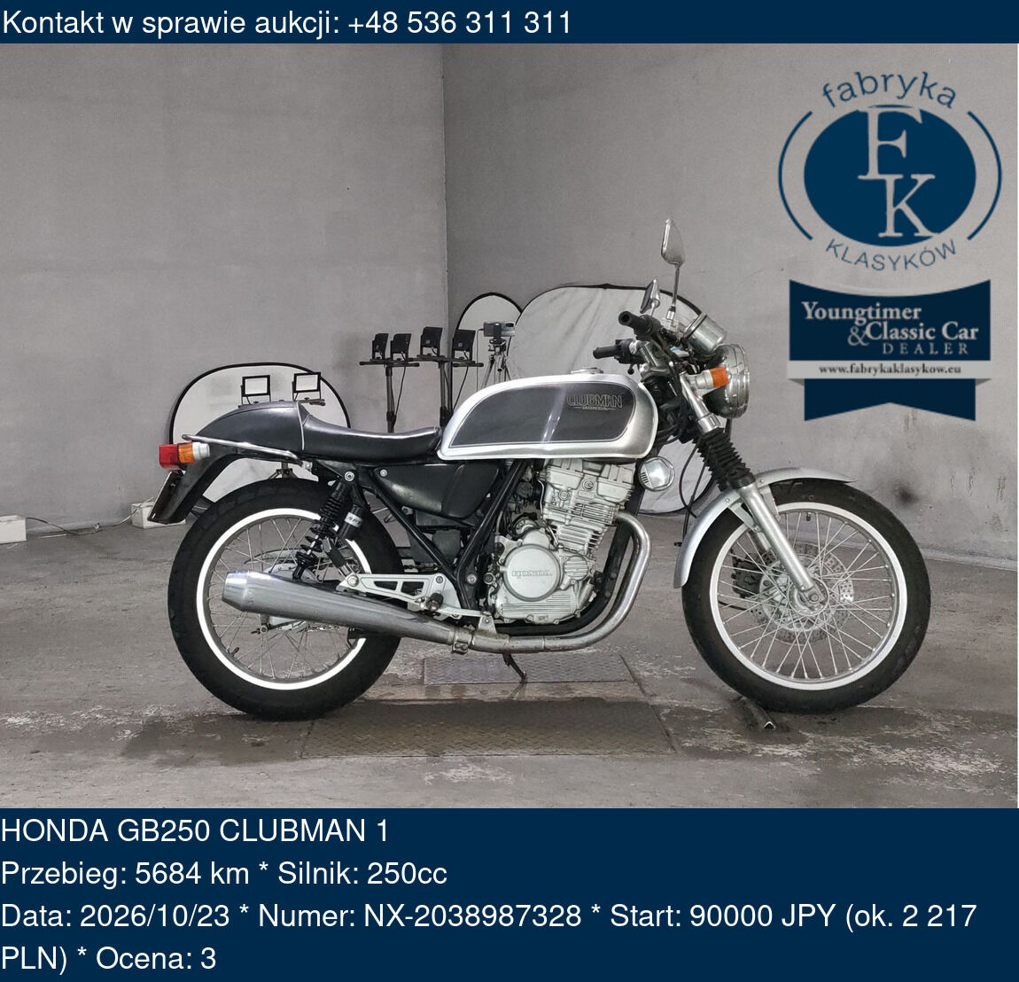 HONDA GB250 CLUBMAN 1  - zdjęcie 2