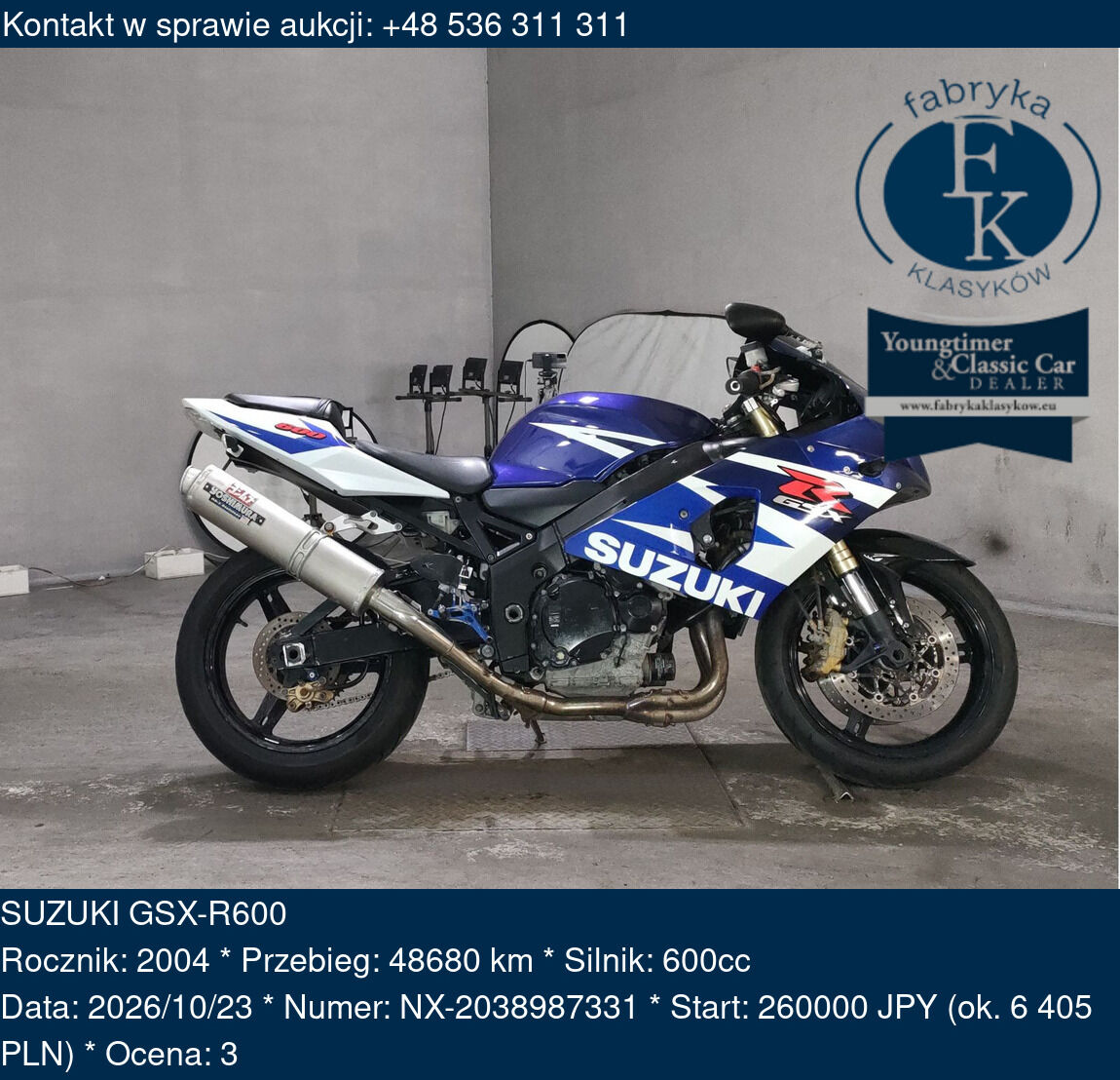 SUZUKI GSX-R600 2004 - zdjęcie 2