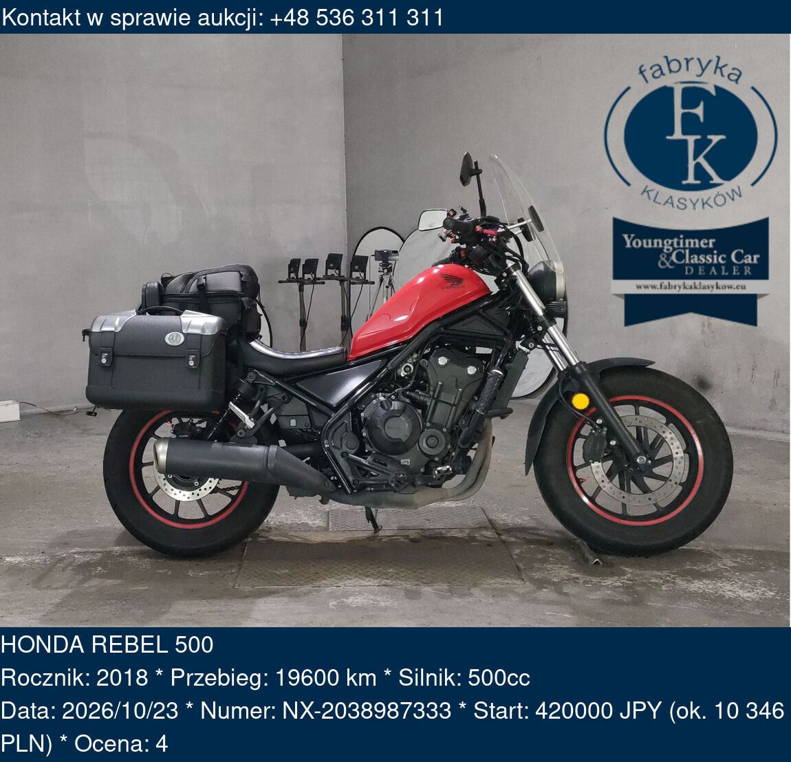 HONDA REBEL 500 2018 - zdjęcie 2