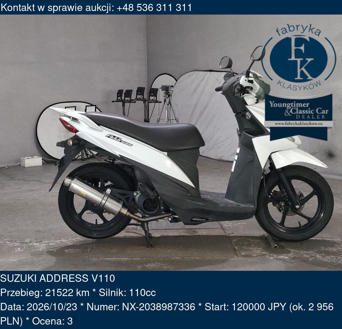 SUZUKI ADDRESS V110  - zdjęcie 2