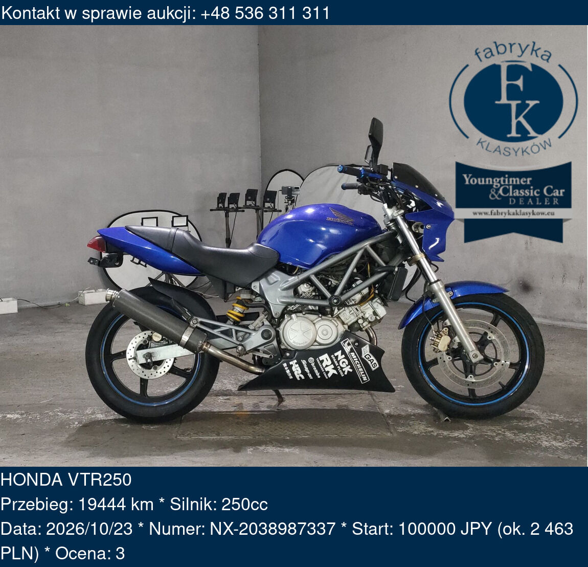 HONDA VTR250 - zdjęcie 2