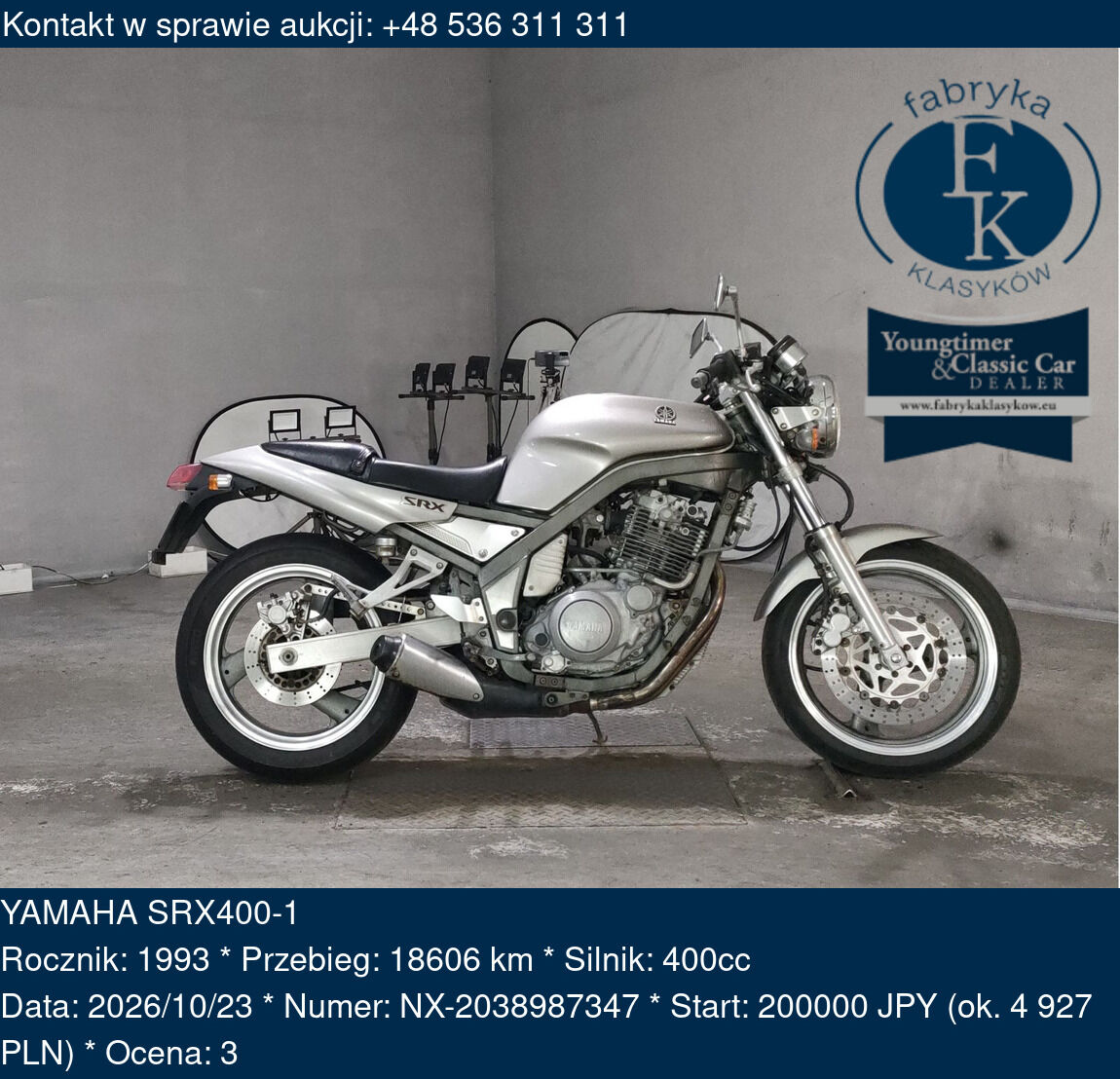 YAMAHA SRX400-1 1993 - zdjęcie 2