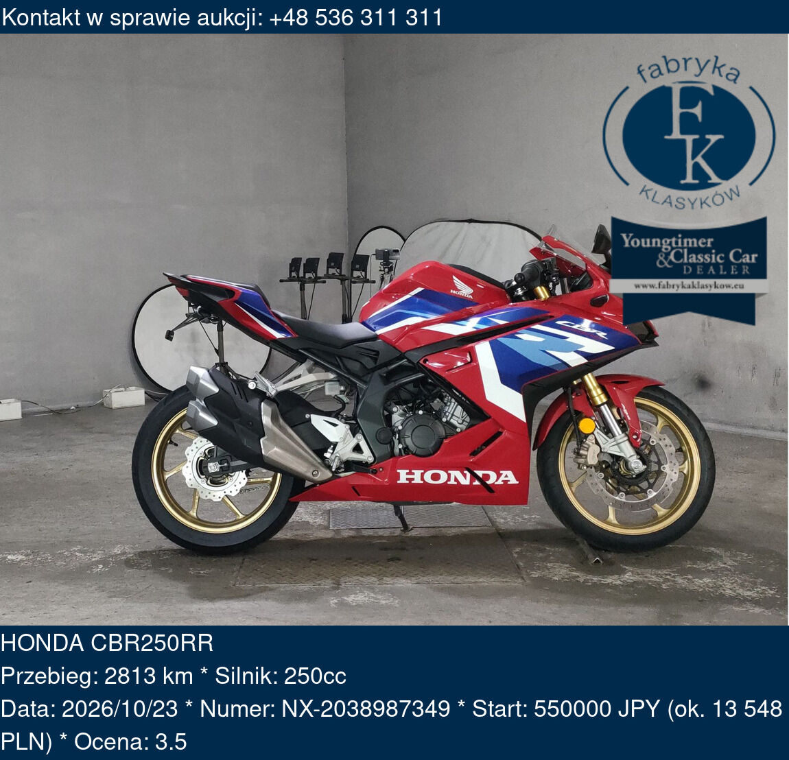 HONDA CBR250RR  - zdjęcie 2