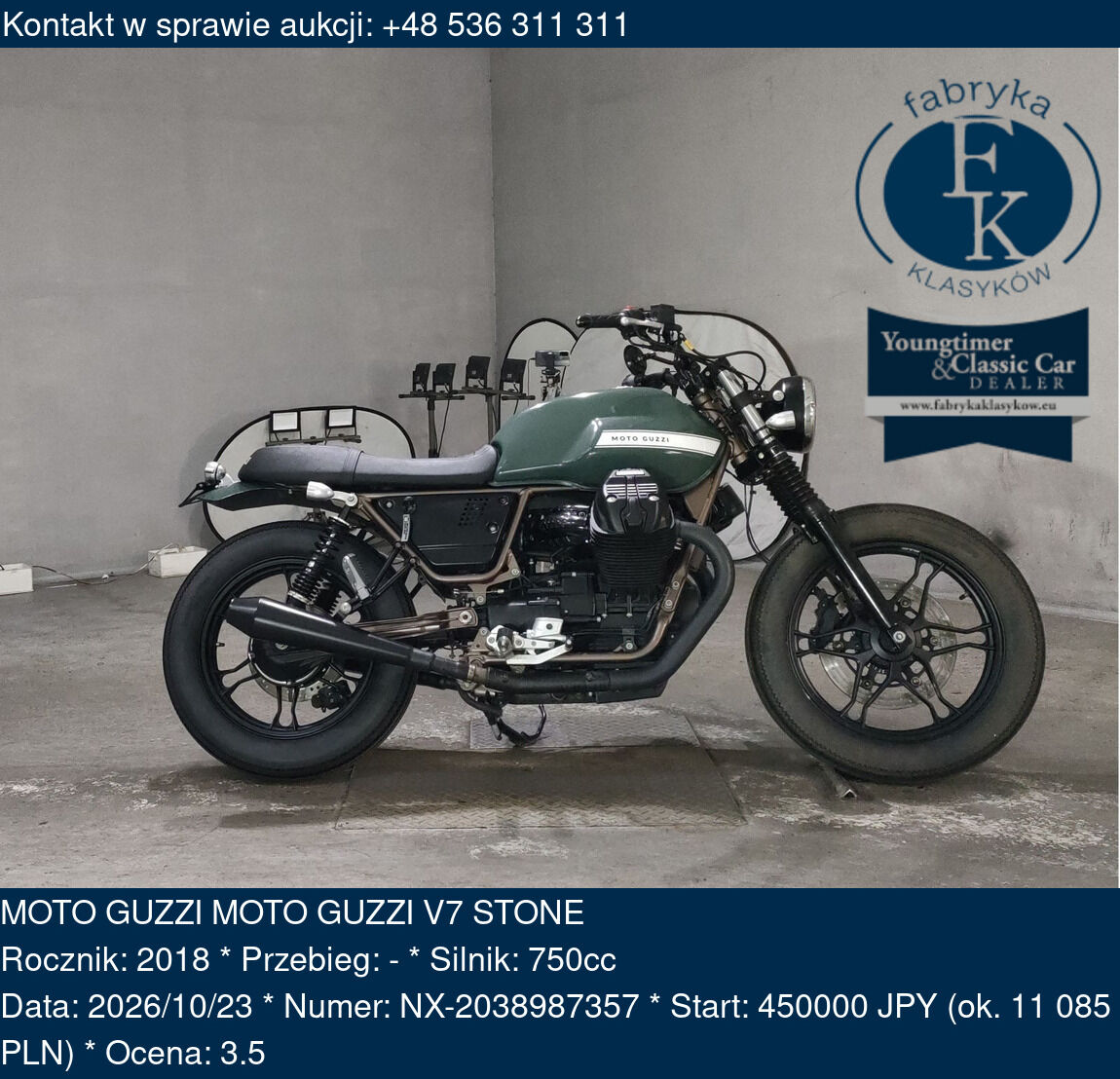 MOTO GUZZI MOTO GUZZI V7 STONE 2018 - zdjęcie 2