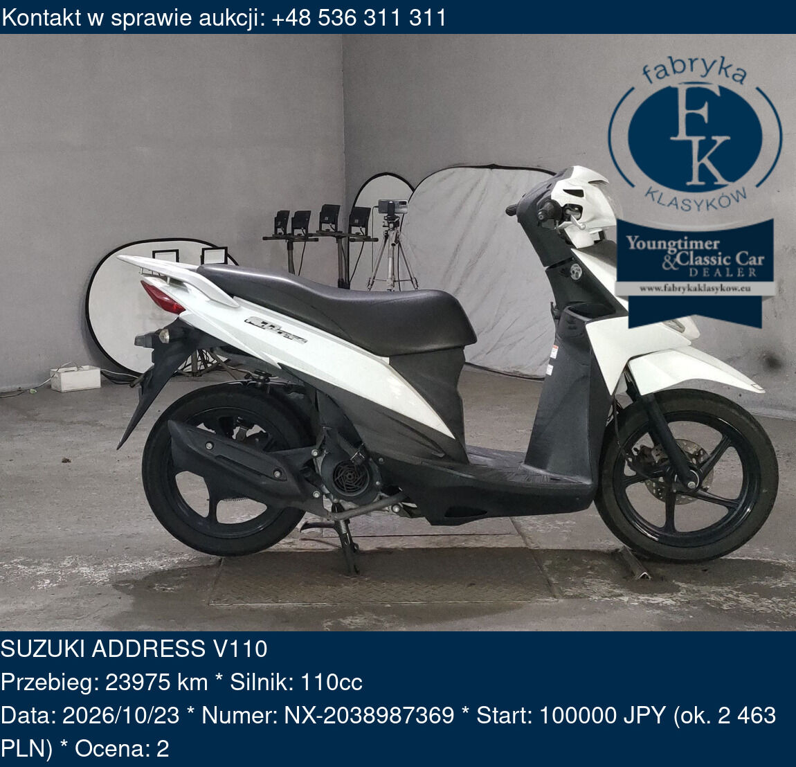 SUZUKI ADDRESS V110  - zdjęcie 2
