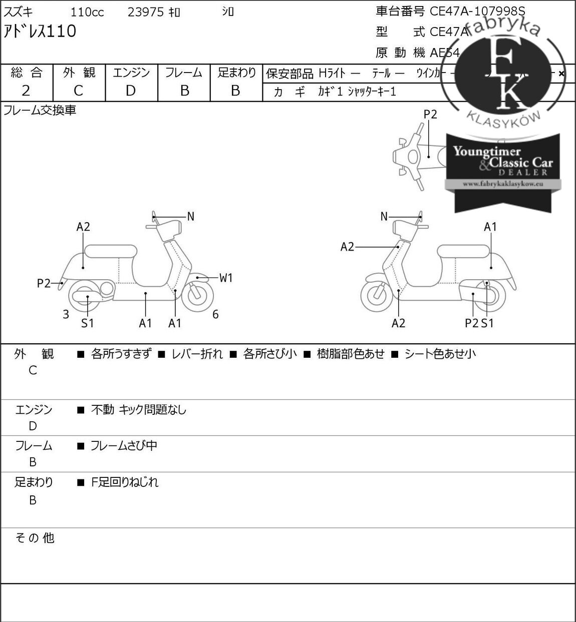 SUZUKI ADDRESS V110  - zdjęcie 7