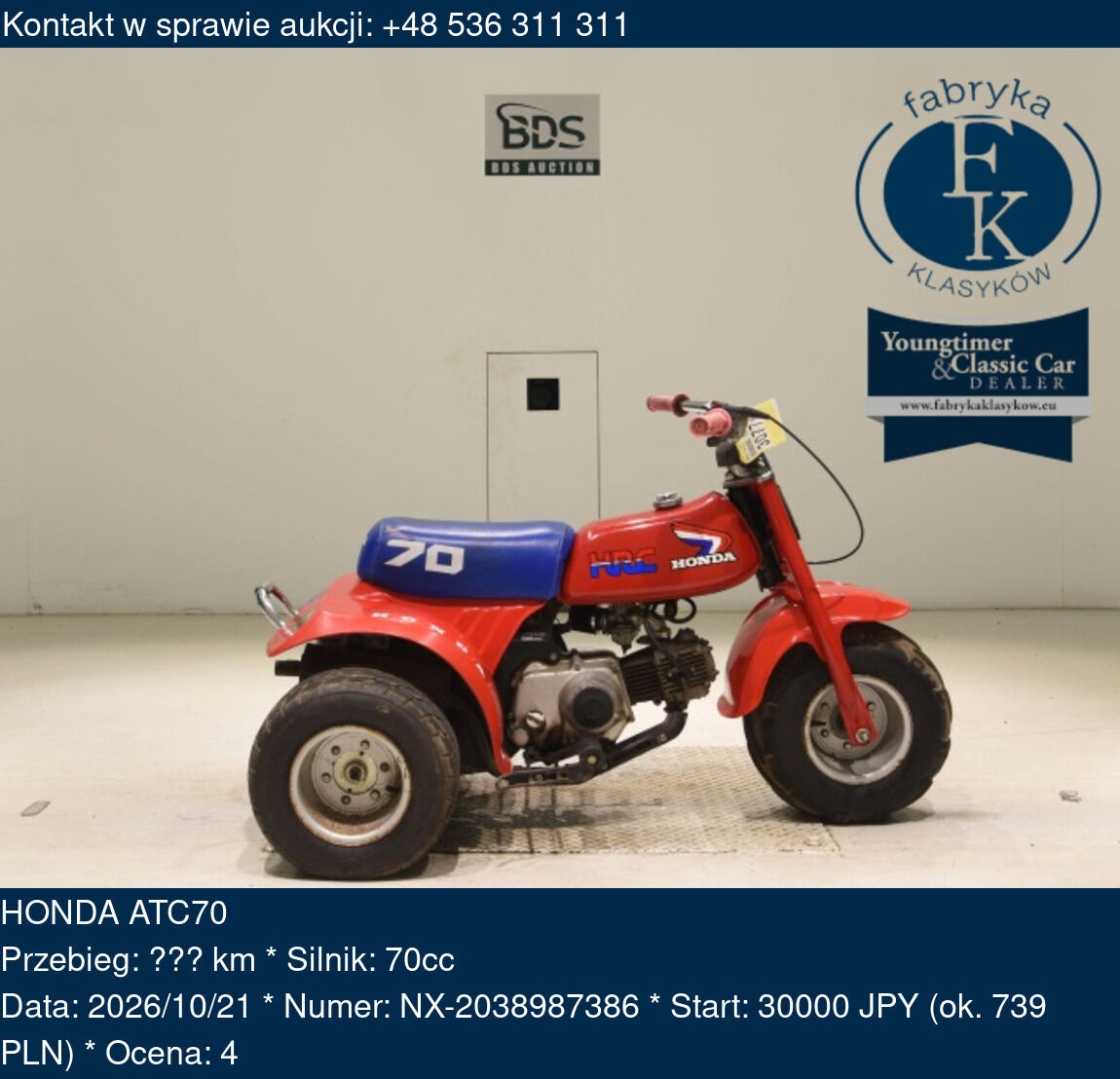 HONDA ATC70  - zdjęcie 2
