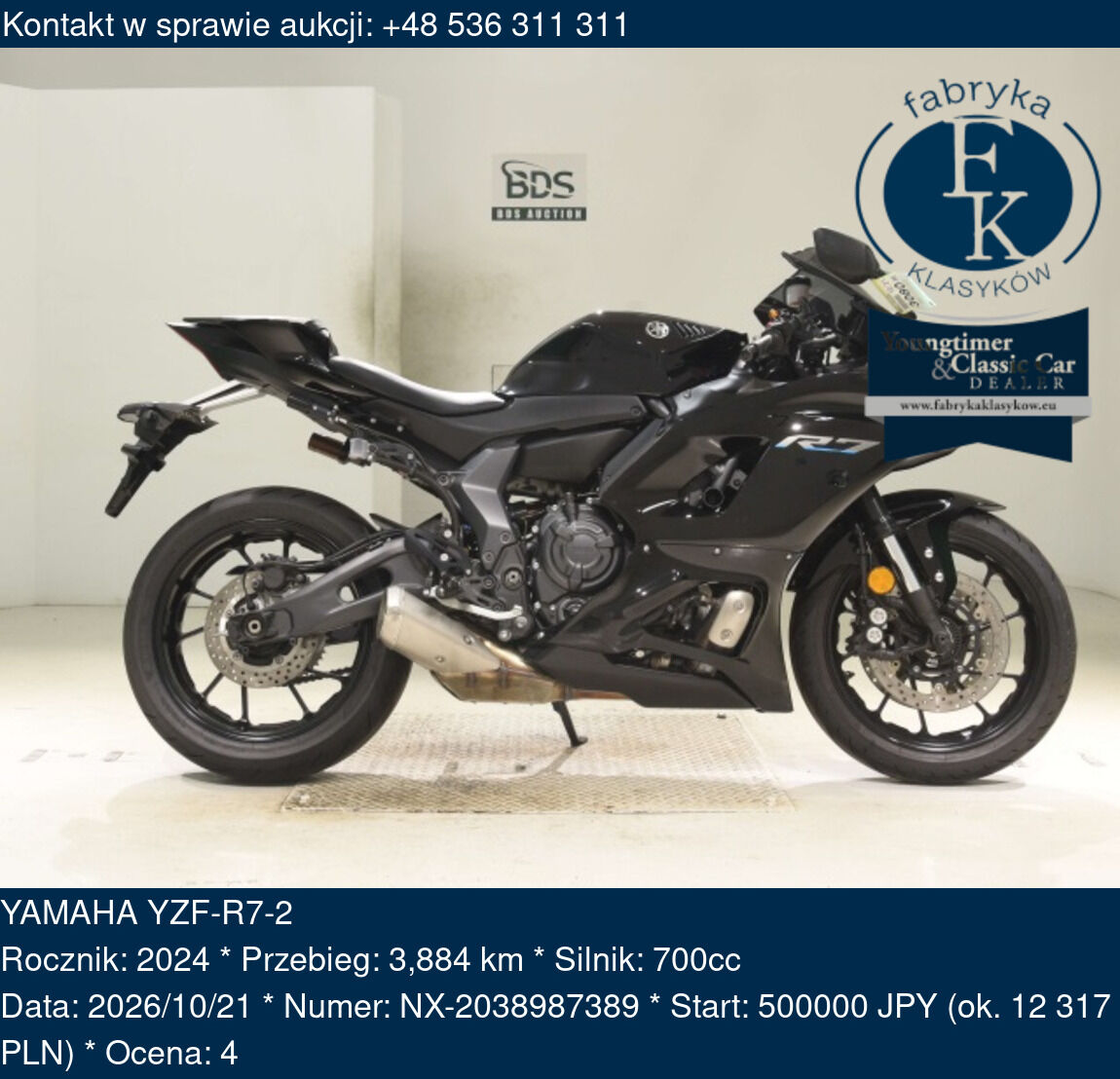YAMAHA YZF-R7-2 2024 - zdjęcie 2