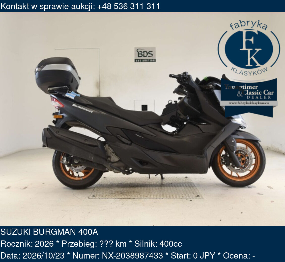 SUZUKI BURGMAN 400A 2026 - zdjęcie 2