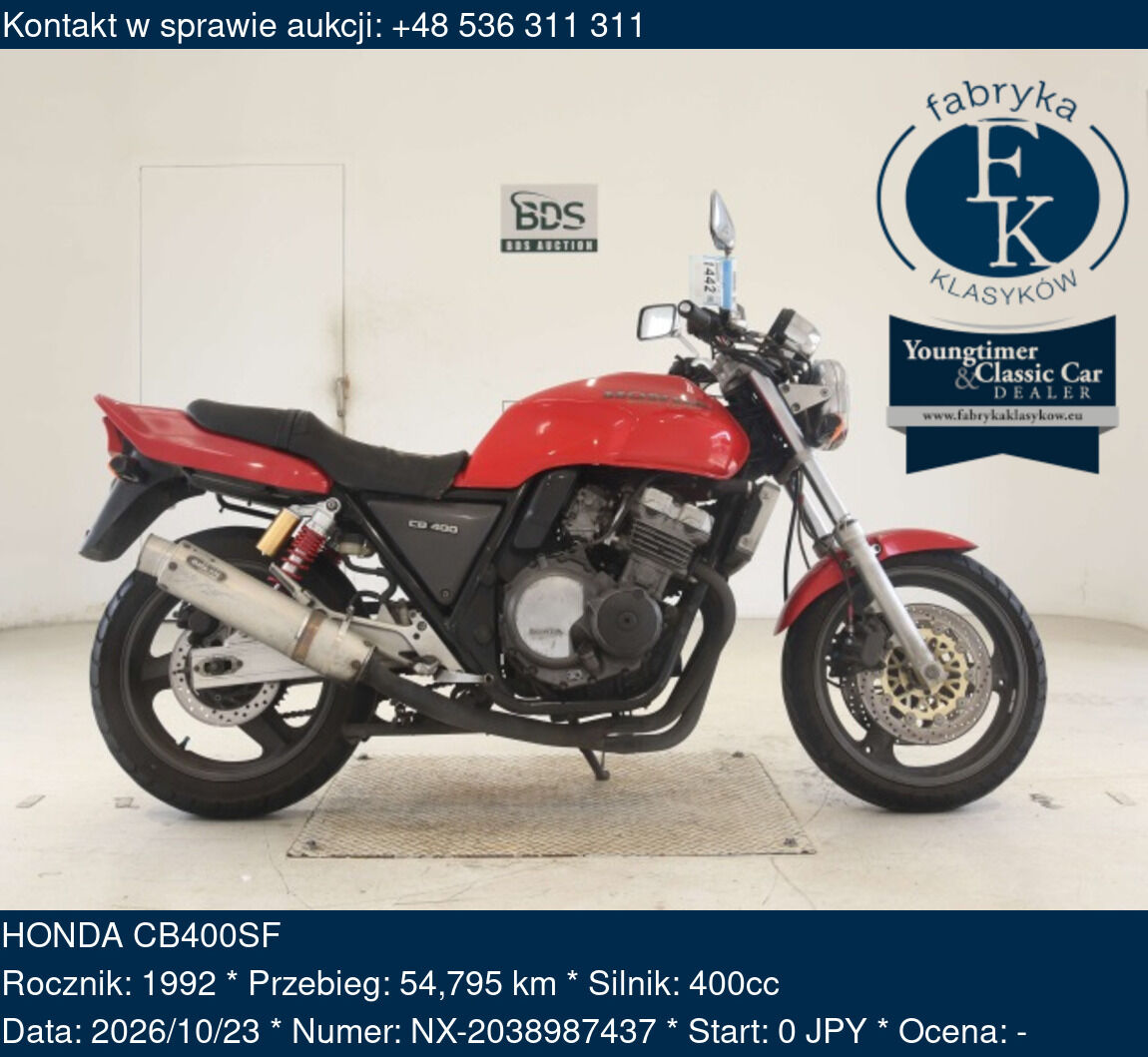 HONDA CB400SF 1992 - zdjęcie 2