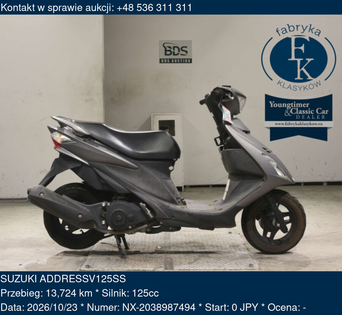 SUZUKI ADDRESSV125SS  - zdjęcie 2