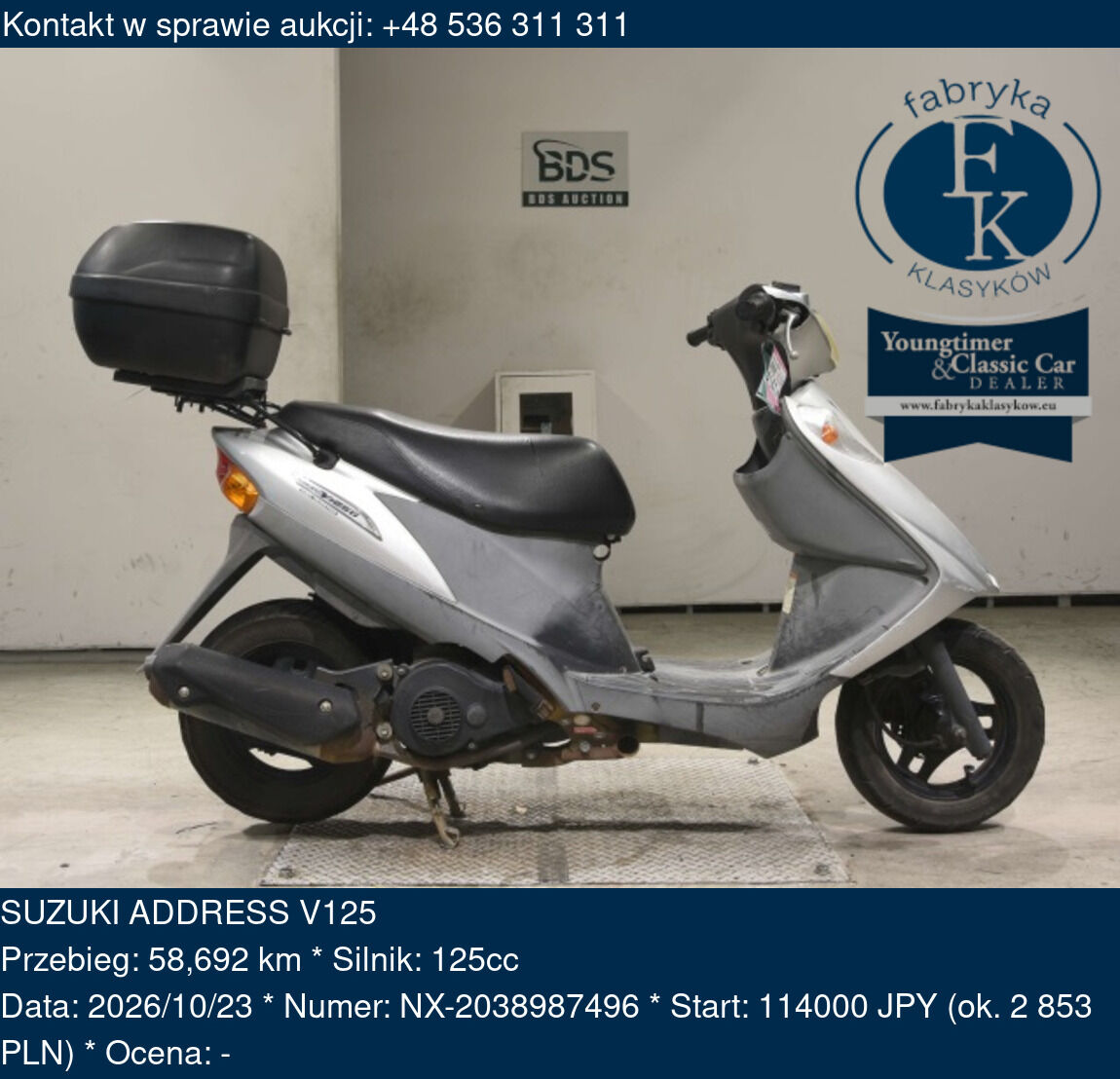 SUZUKI ADDRESS V125  - zdjęcie 2