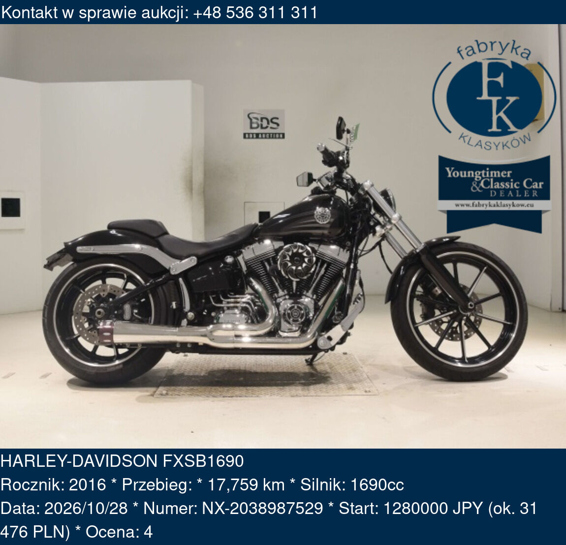 HARLEY-DAVIDSON FXSB1690 2016 - zdjęcie 2