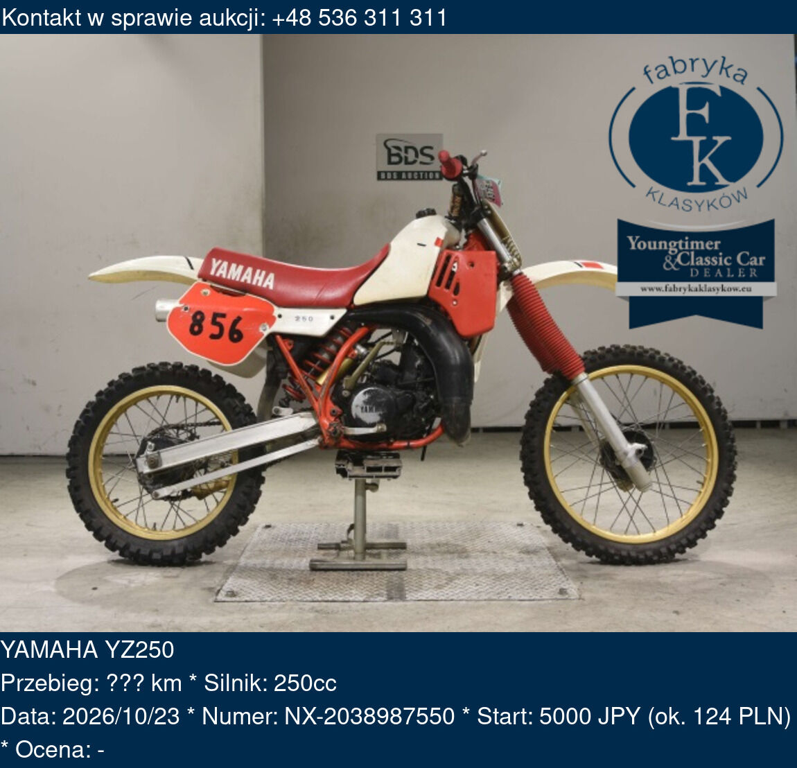 YAMAHA YZ250  - zdjęcie 2
