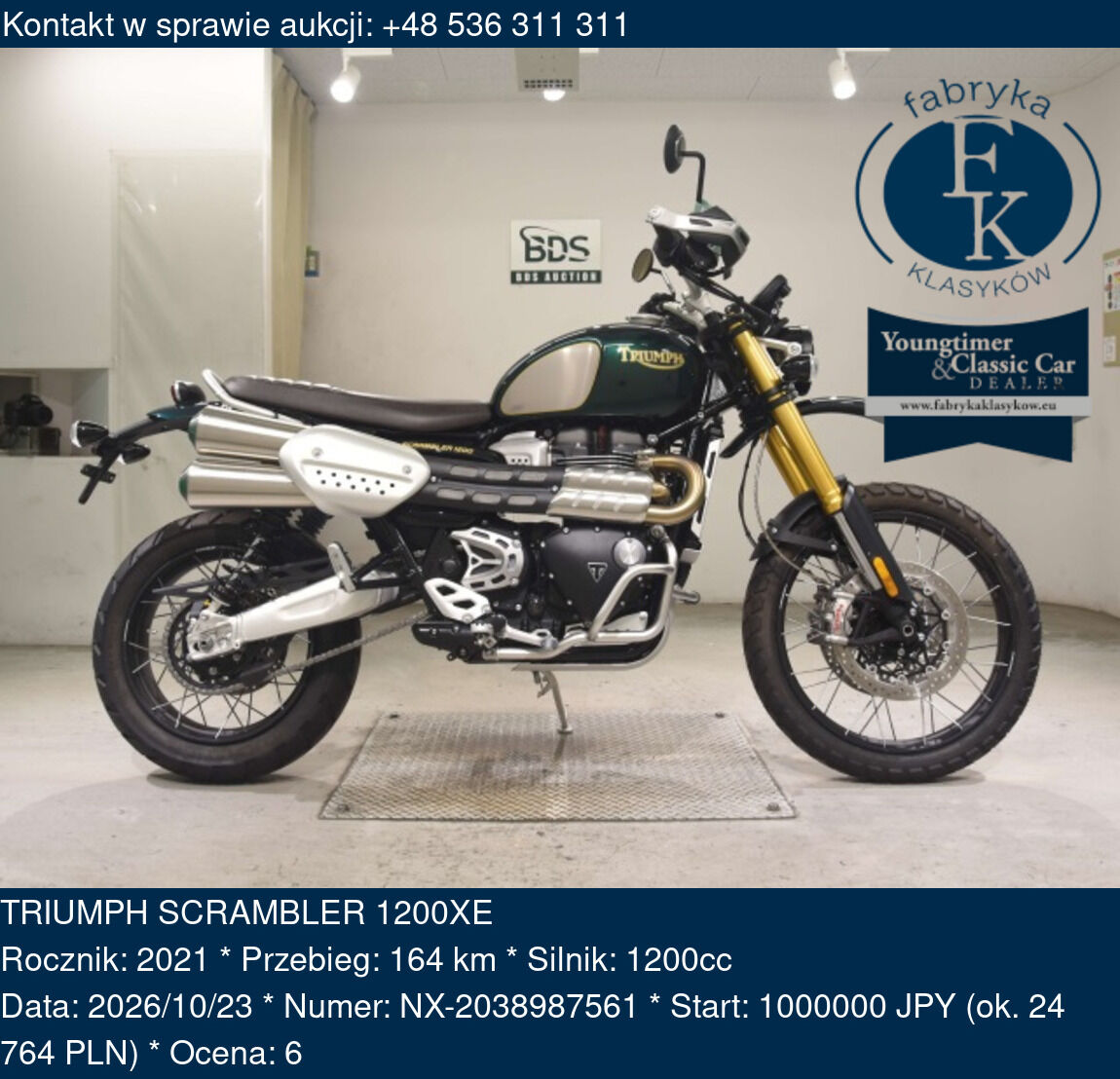 TRIUMPH SCRAMBLER 1200XE 2021 - zdjęcie 2