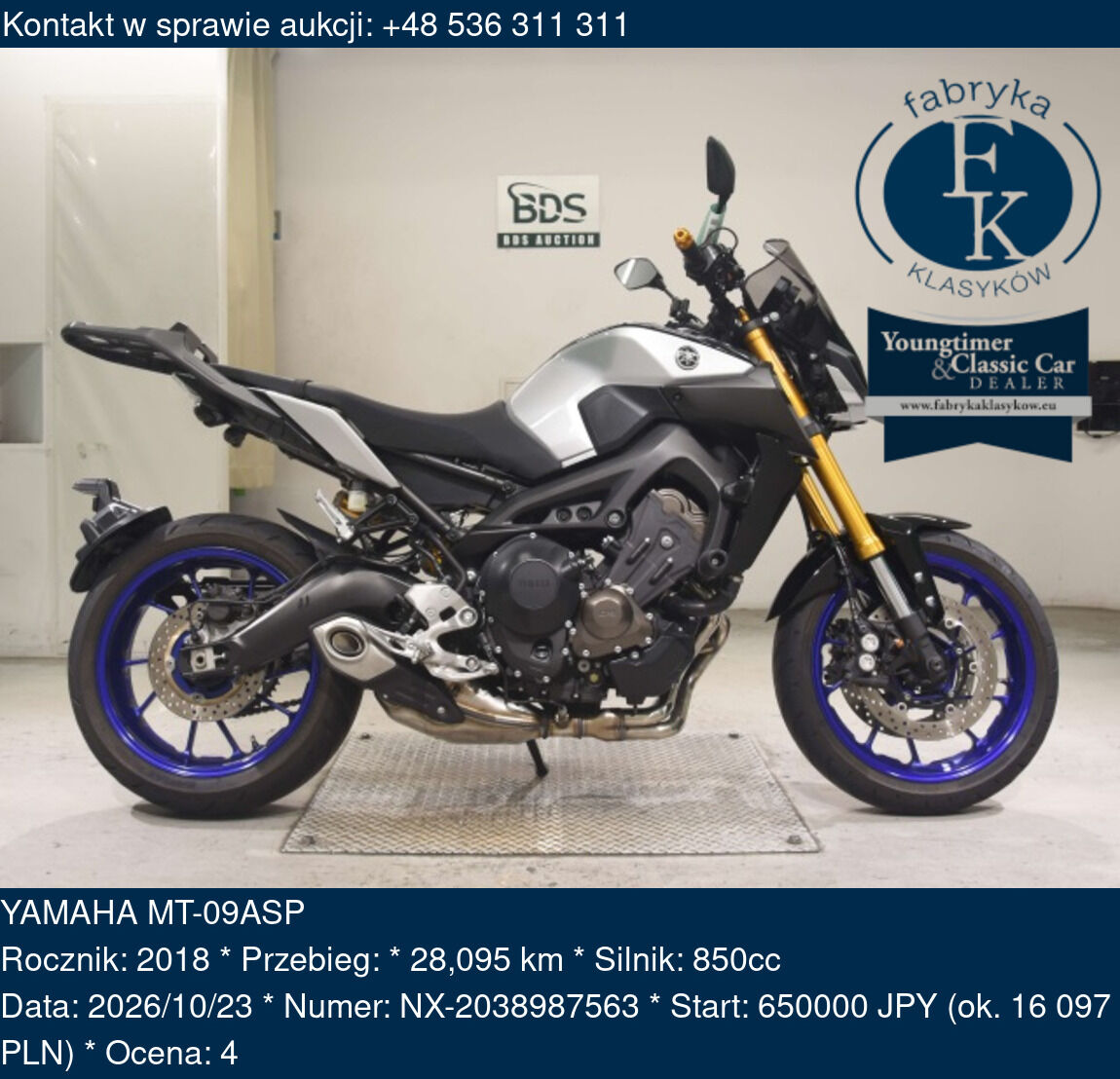 YAMAHA MT-09ASP 2018 - zdjęcie 2