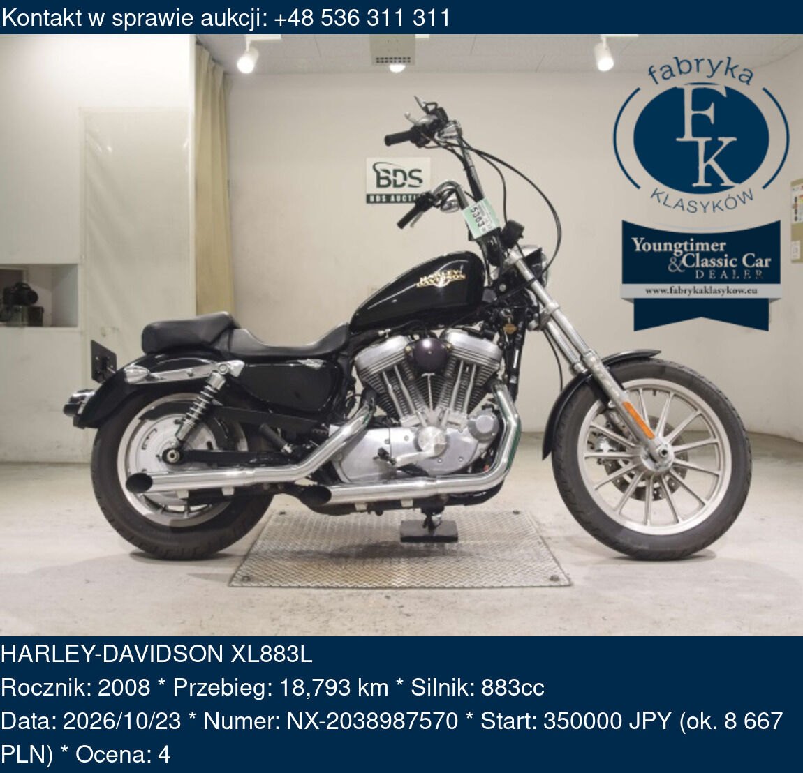 HARLEY-DAVIDSON XL883L 2008 - zdjęcie 2