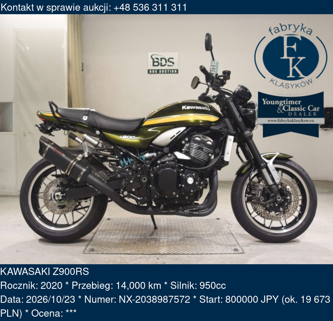KAWASAKI Z900RS 2020 - zdjęcie 2