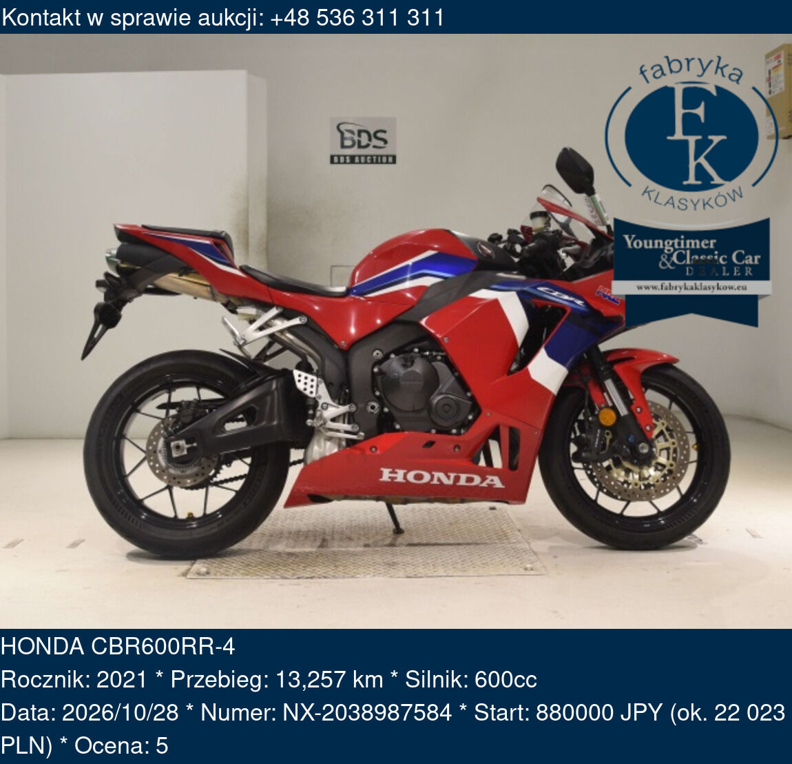 HONDA CBR600RR-4 2021 - zdjęcie 2