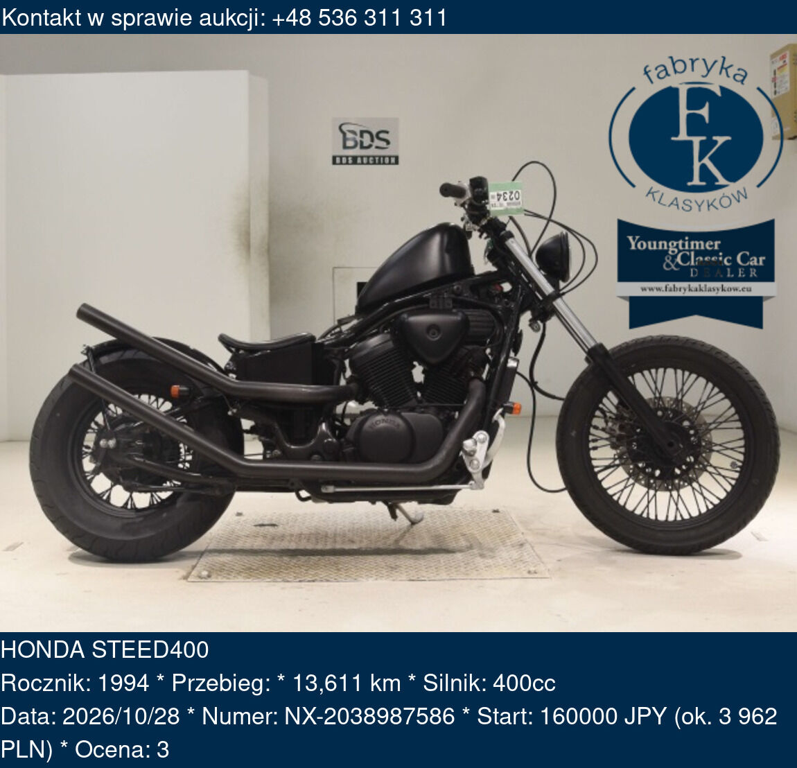 HONDA STEED400 1994 - zdjęcie 2