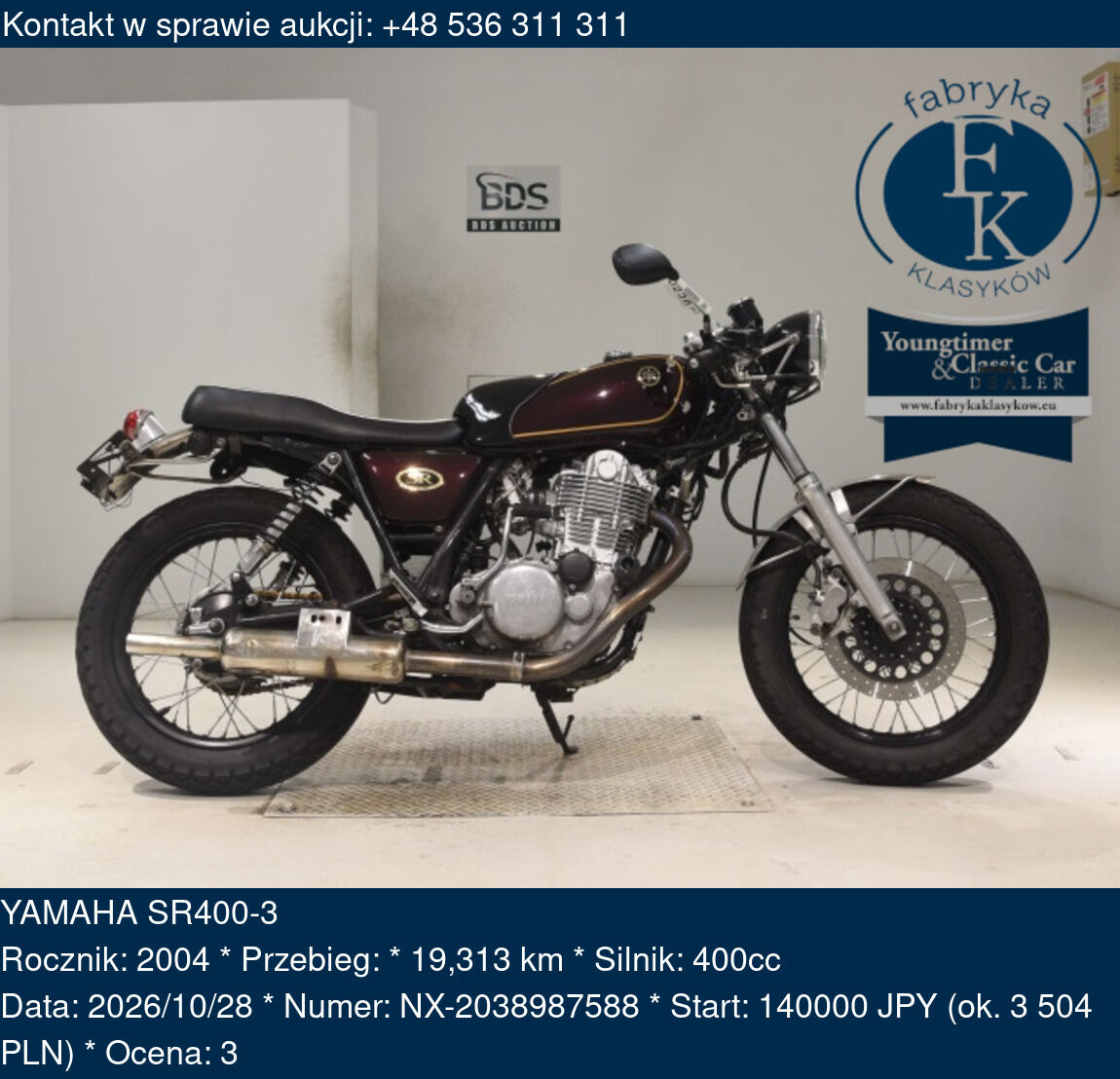 YAMAHA SR400-3 2004 - zdjęcie 2