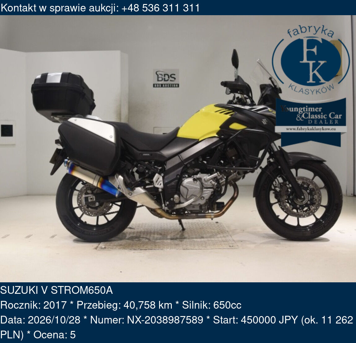 SUZUKI V STROM650A 2017 - zdjęcie 2
