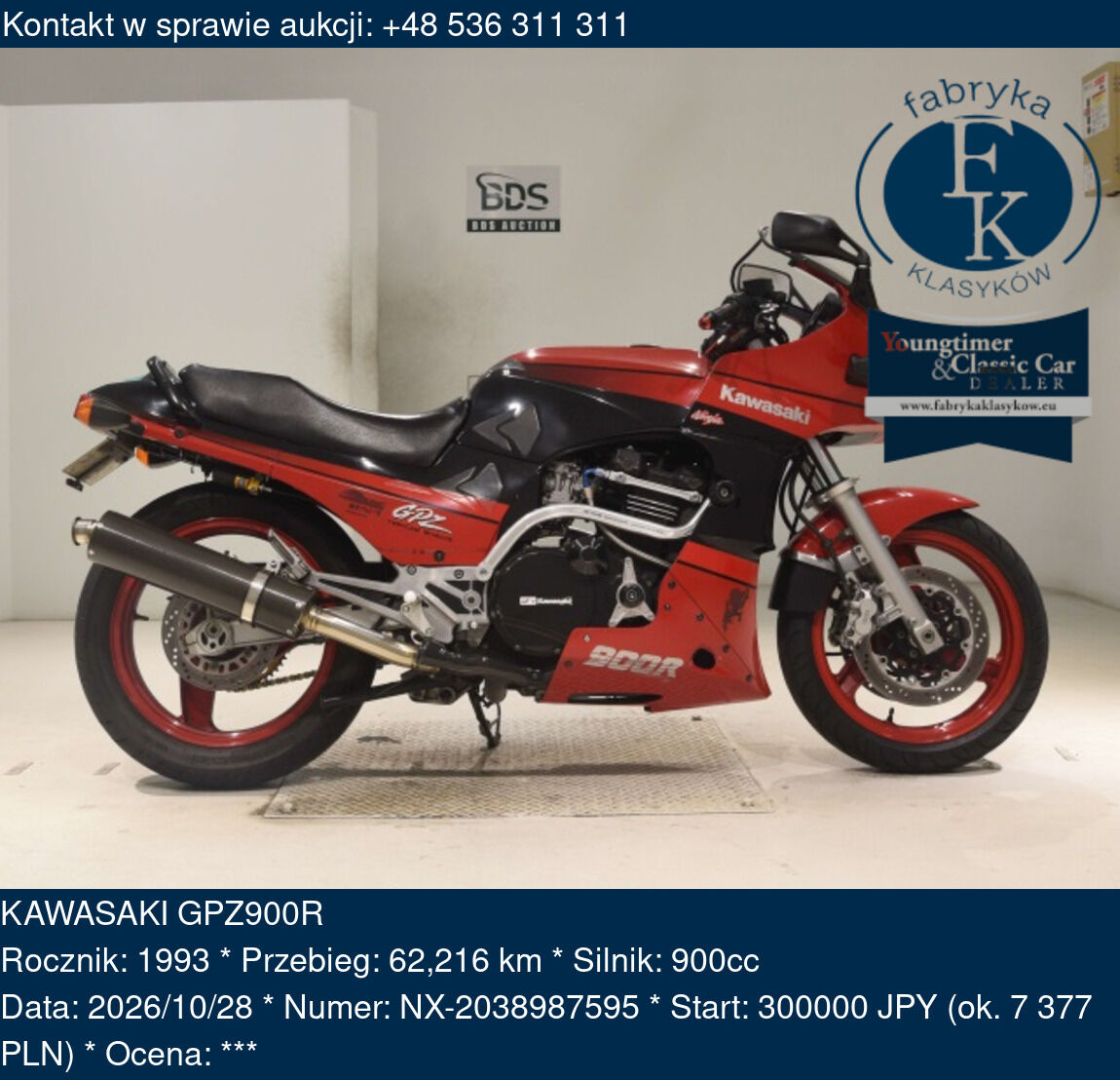 KAWASAKI GPZ900R 1993 - zdjęcie 2