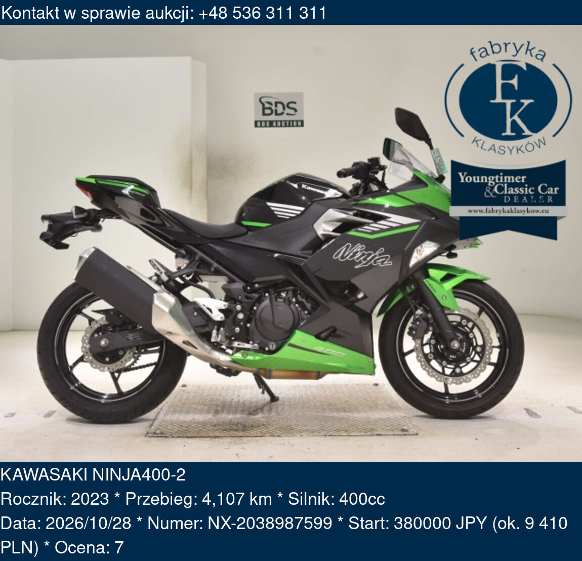 KAWASAKI NINJA400-2 2023 - zdjęcie 2